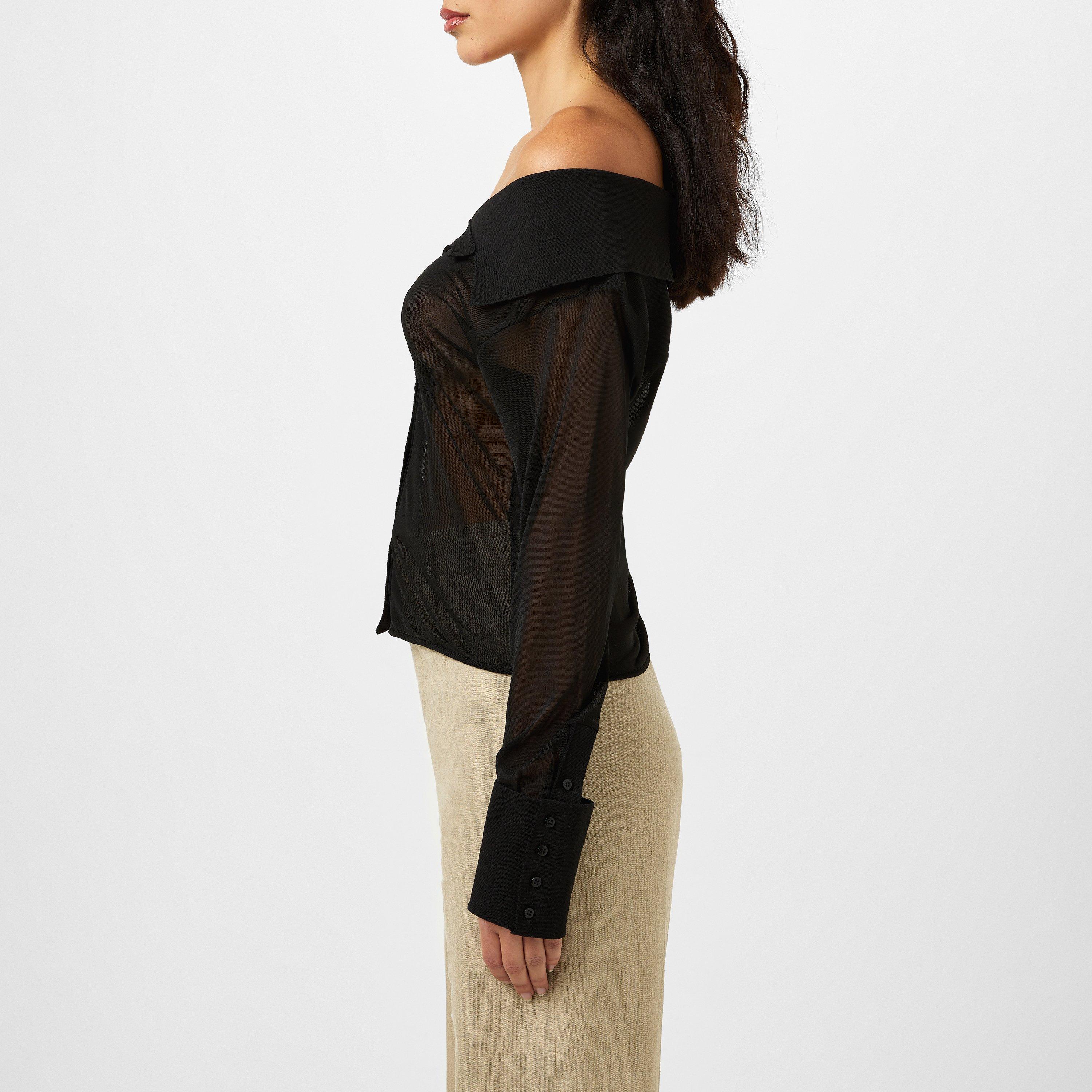 Black - Jacquemus - La Brezza Sheer Shirt - 2
