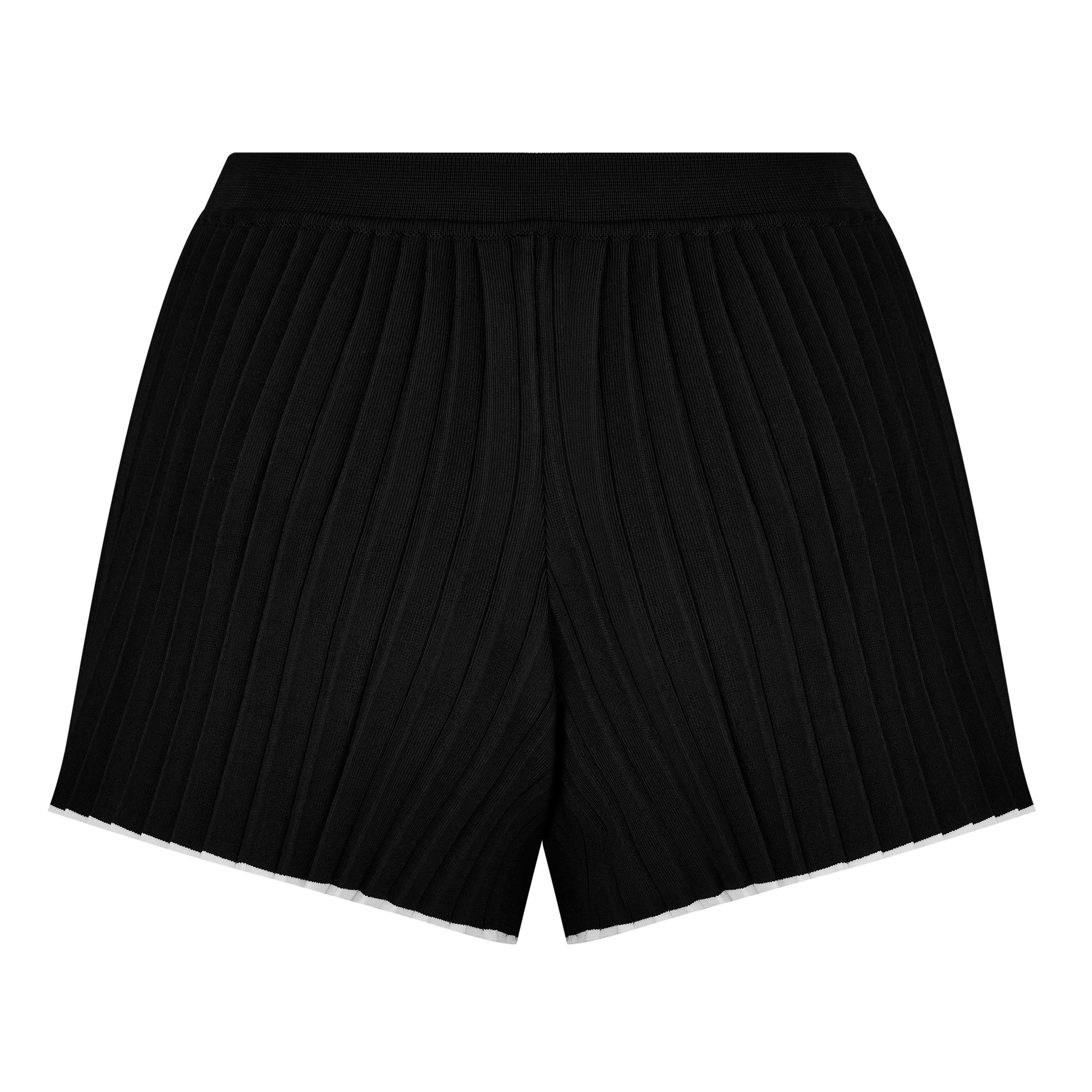 Black - Jacquemus - Women's Le Maille Plissé Knitted Shorts - 6
