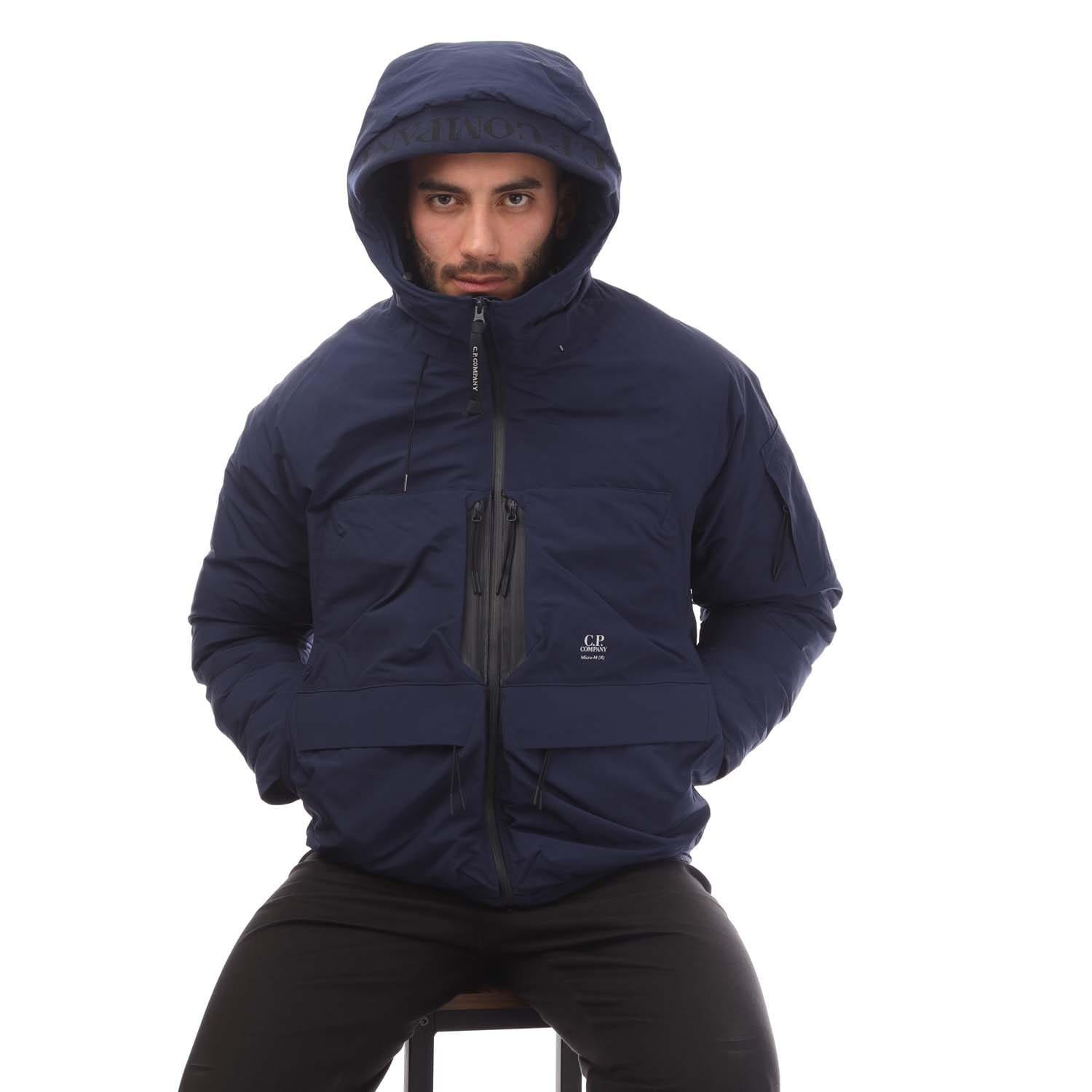 Dark Blue - CP Company - Hooded Down Jacket - 5