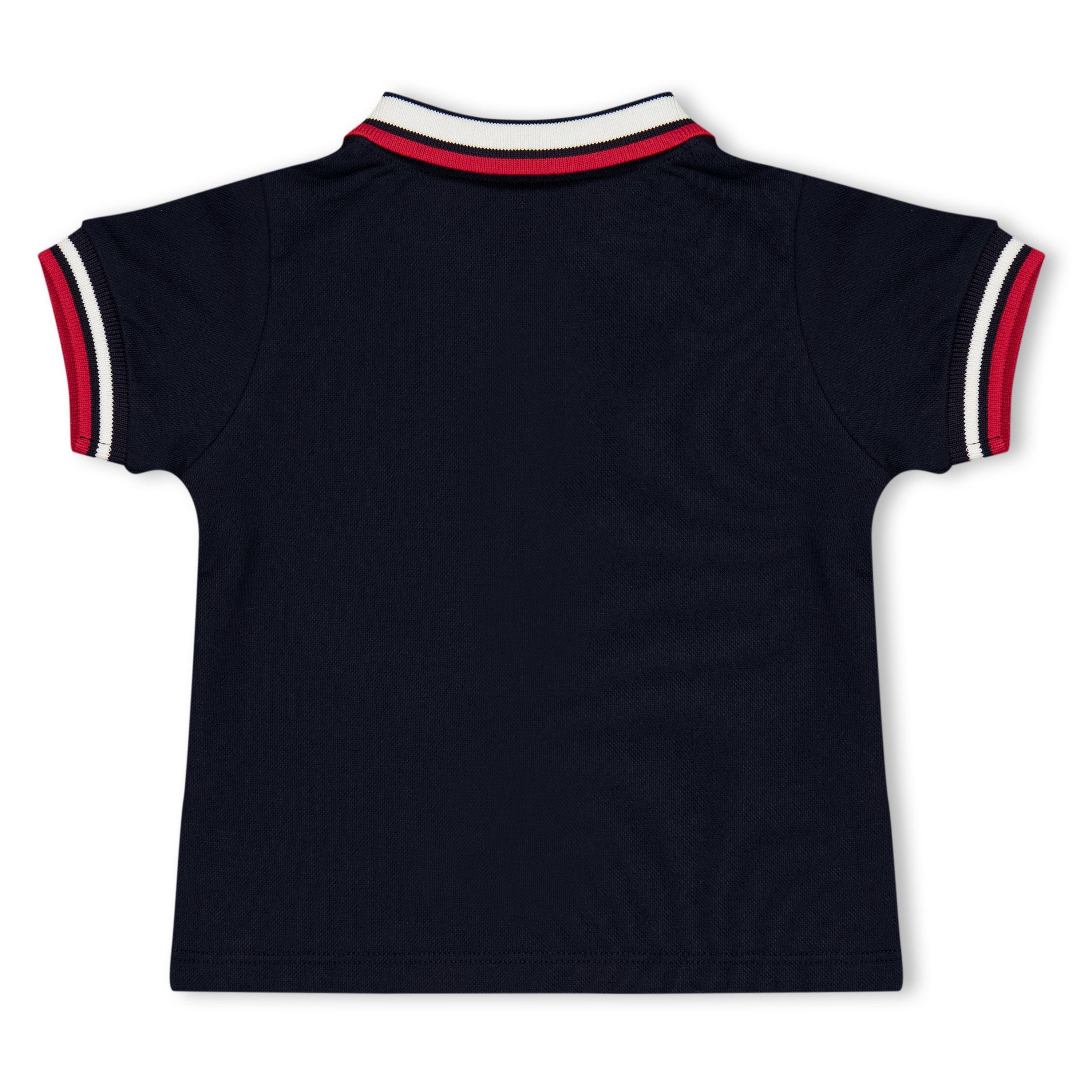 Navy 778 - Moncler - Kids' Short Sleeve Polo Shirt - 2