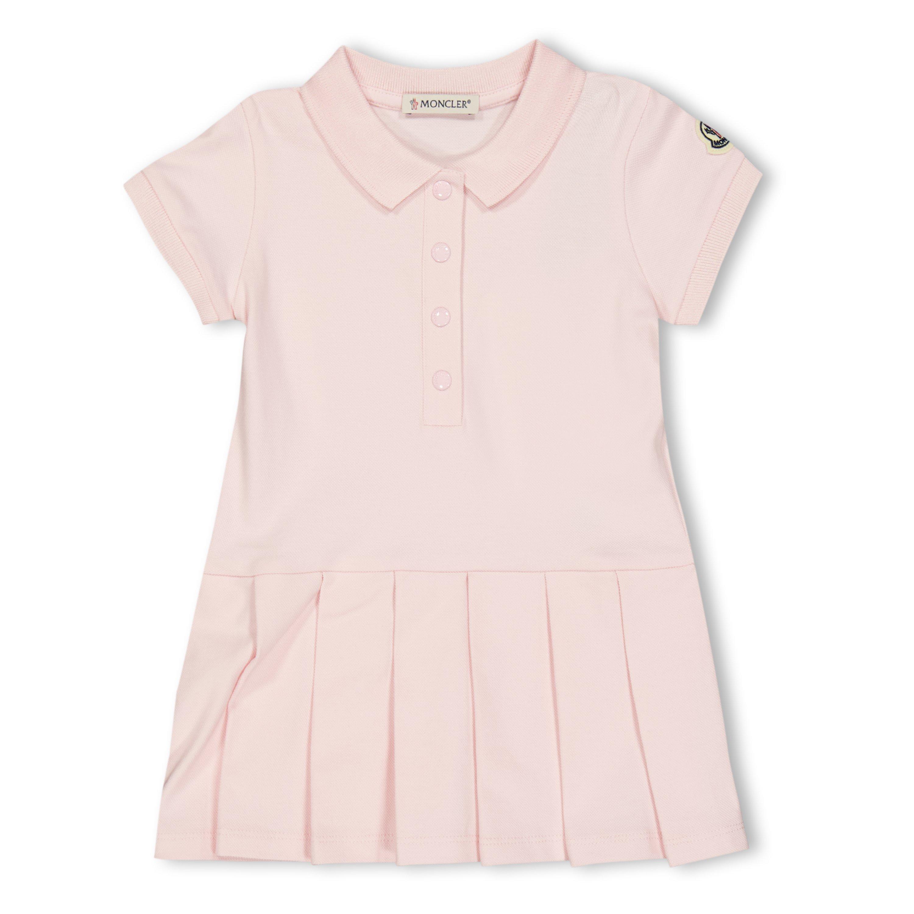Moncler Kids' Polo Dress - Pink 505 - Size 3Y