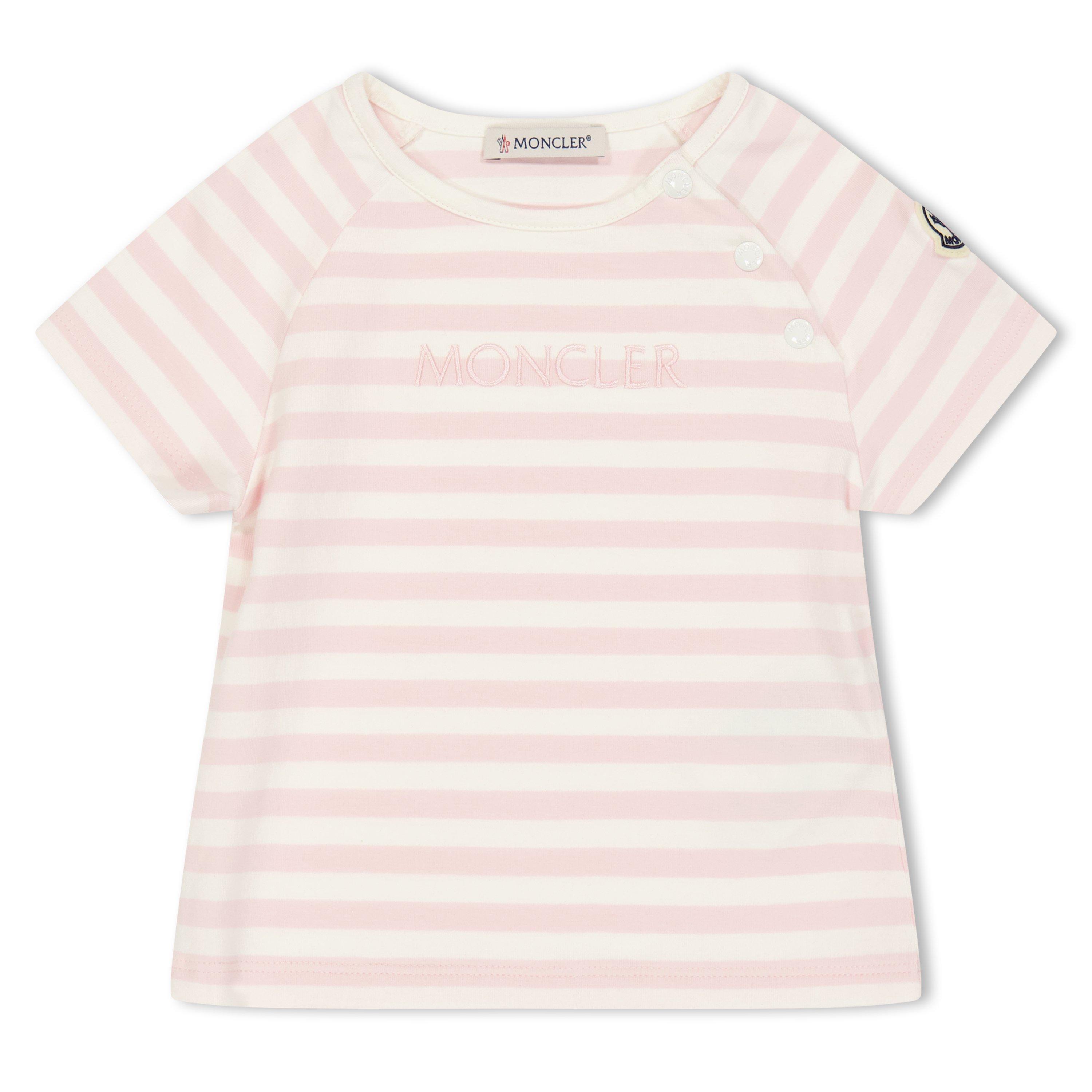 Pink F05 - Moncler - Moncler Logo T-Shirt In62 - 1