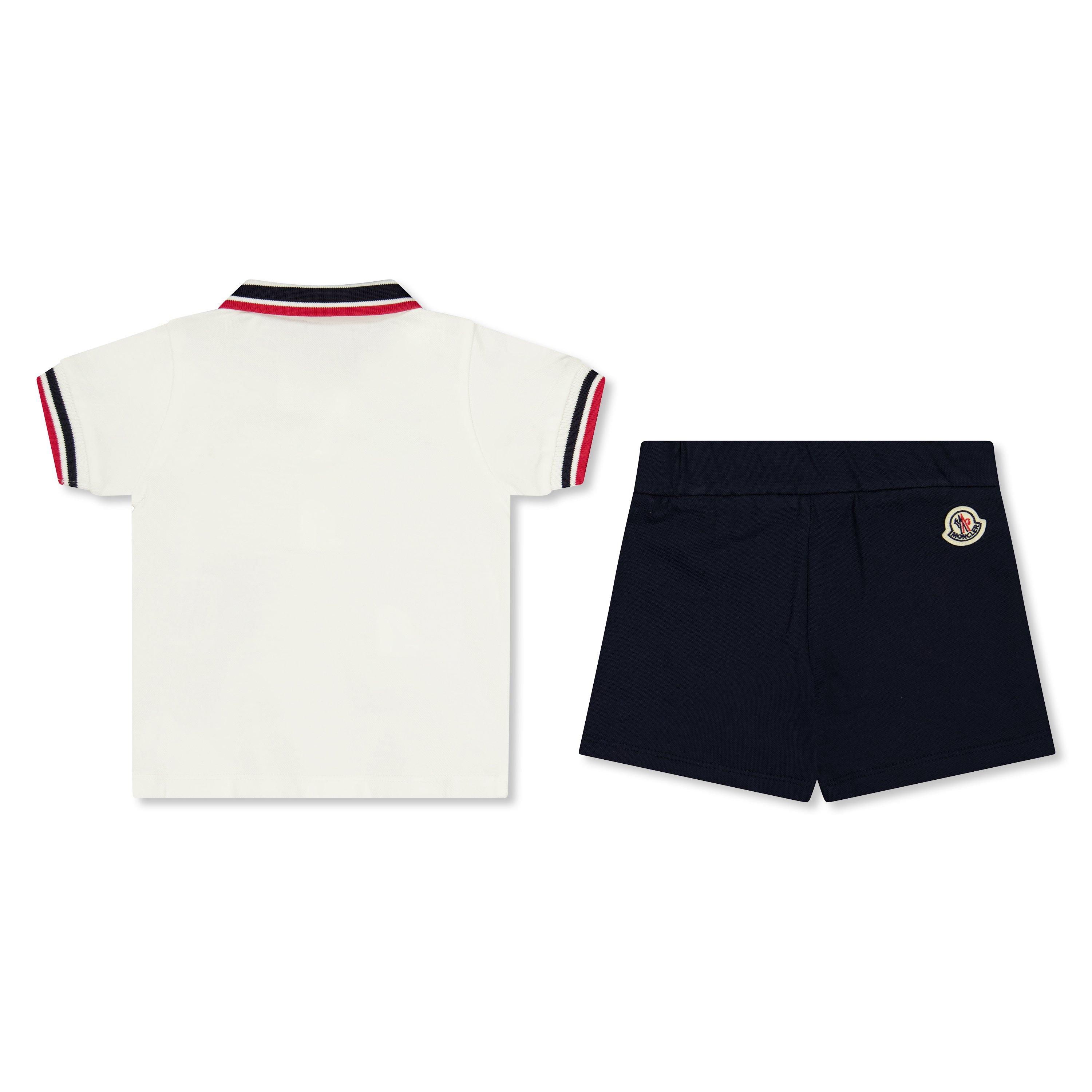Wht/Navy F07 - Moncler - Moncler Polo&Shorts In62 - 2