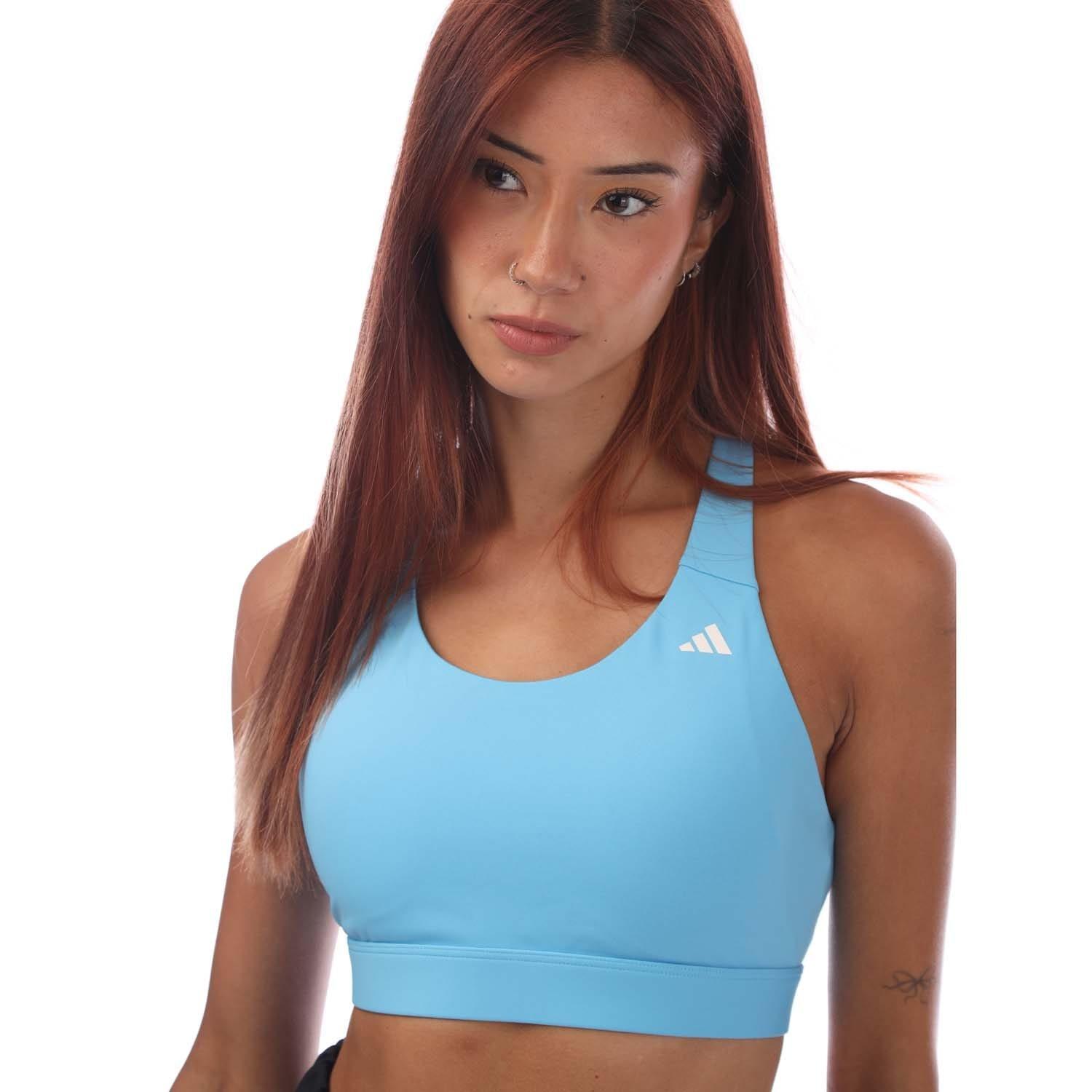 Blue - adidas - Ultimateadidas Run Medium-Support Bra - 2