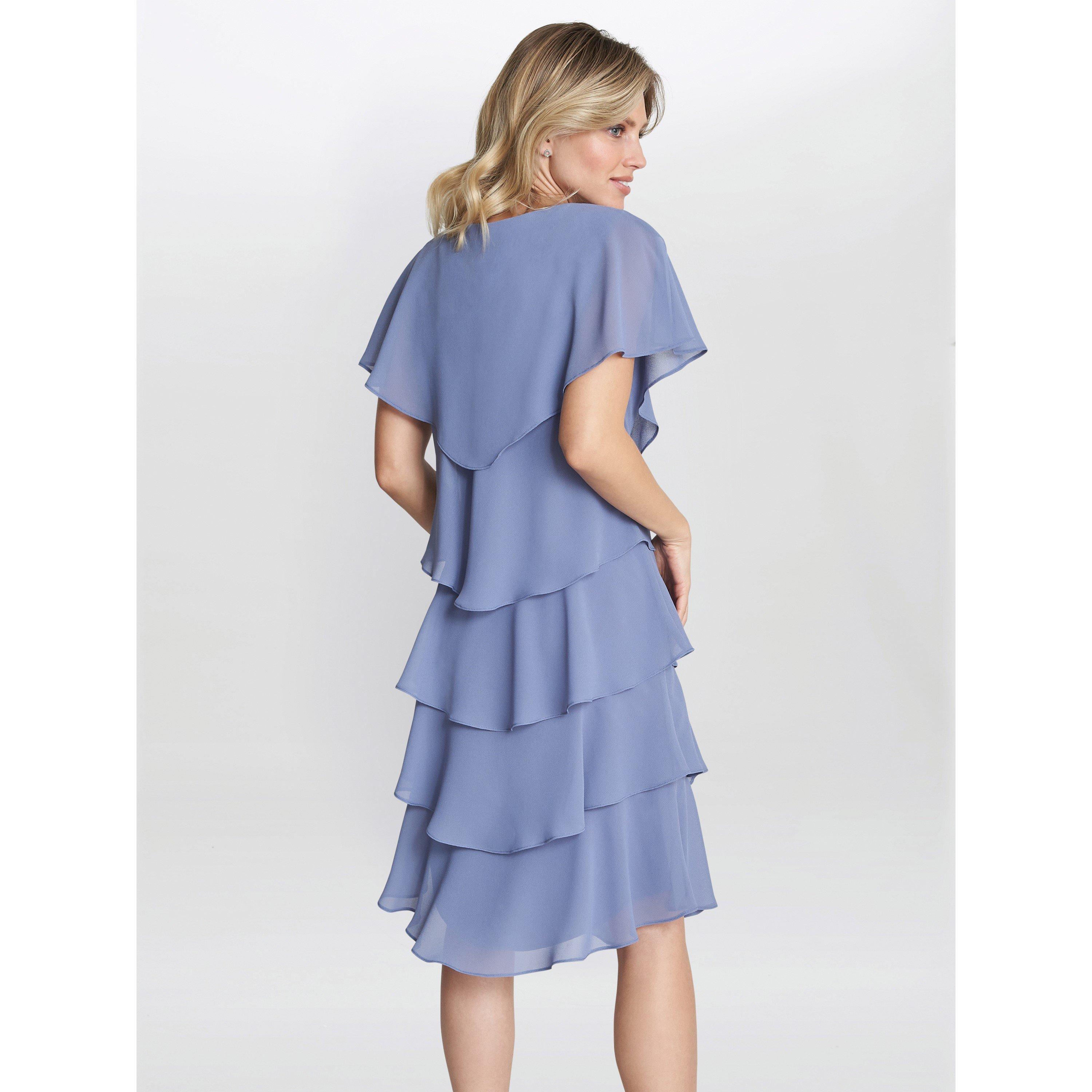 Perri - Gina Bacconi - Bella Georgette Tiered Dress - 2