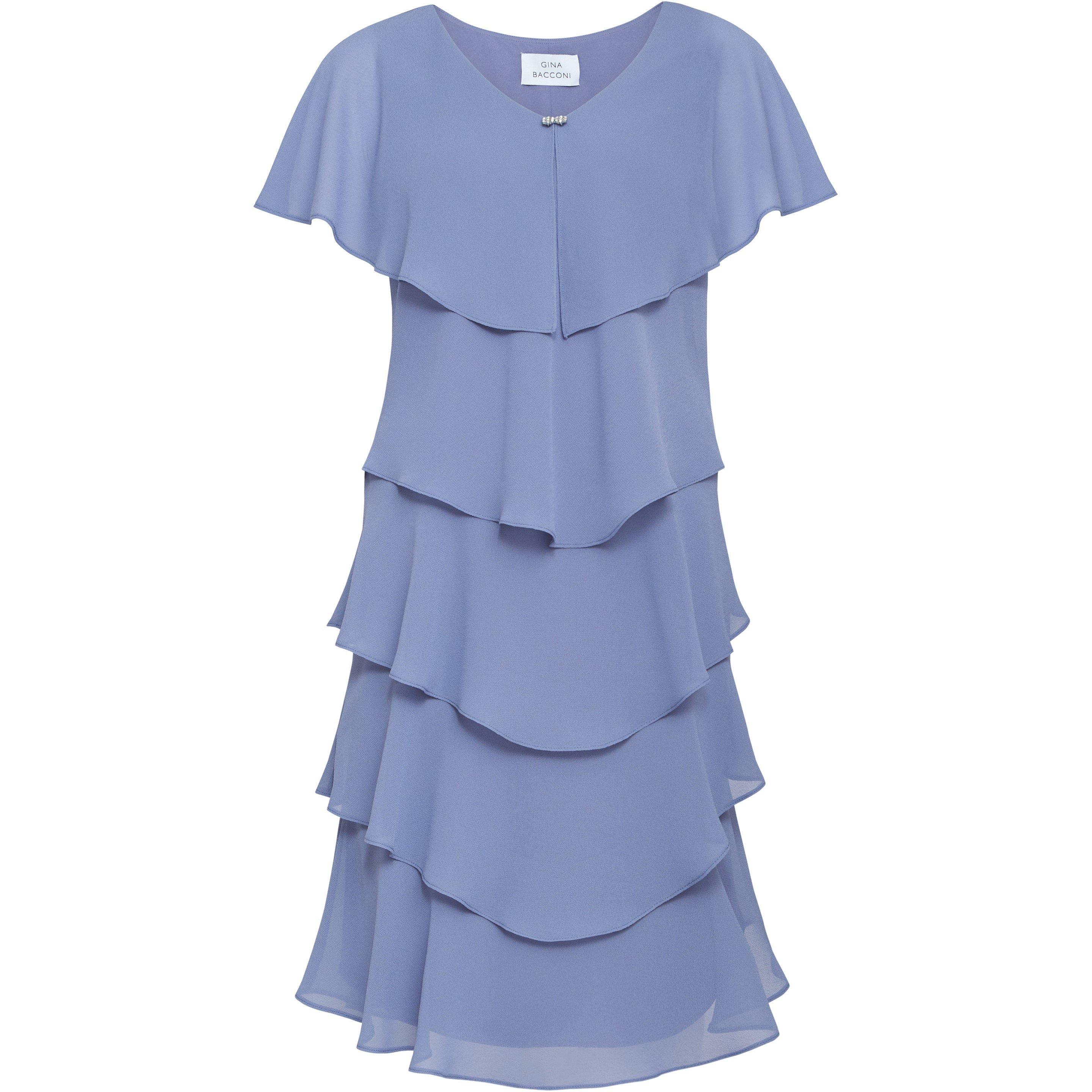 Perri - Gina Bacconi - Bella Georgette Tiered Dress - 4