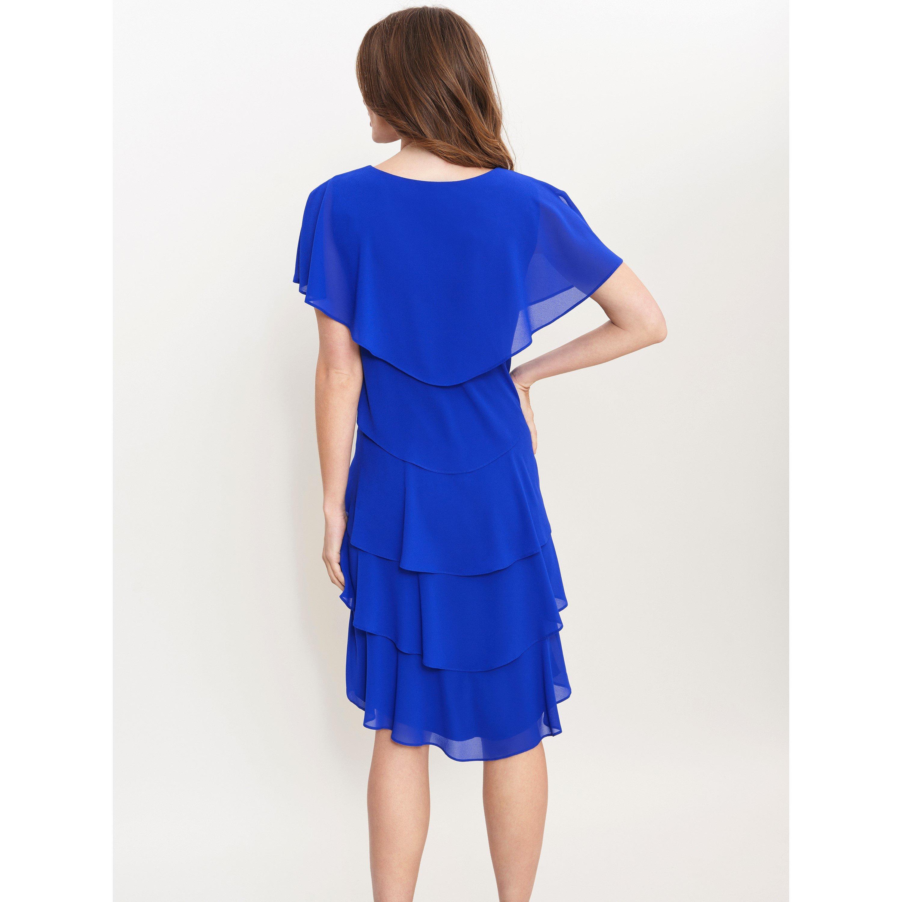 Cobalt - Gina Bacconi - Bella Georgette Tiered Dress - 2
