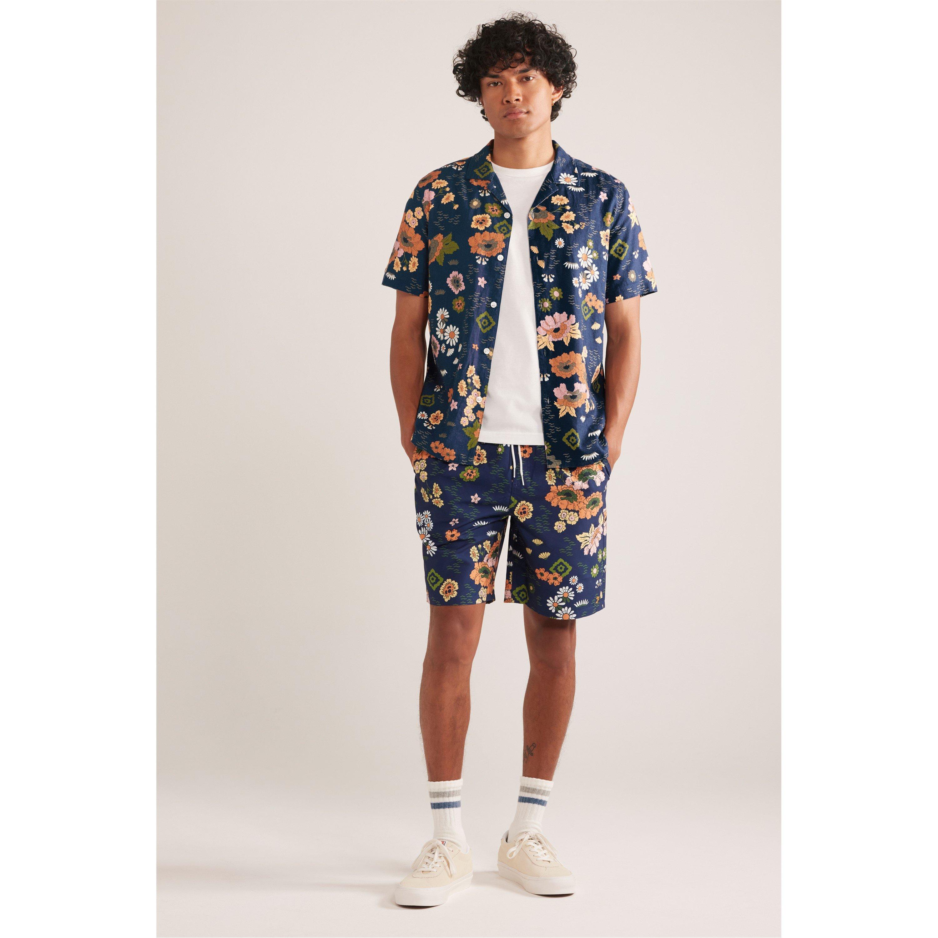 Reiches Indigo - Farah - Men's Colbert Floral Swim Shorts - 2