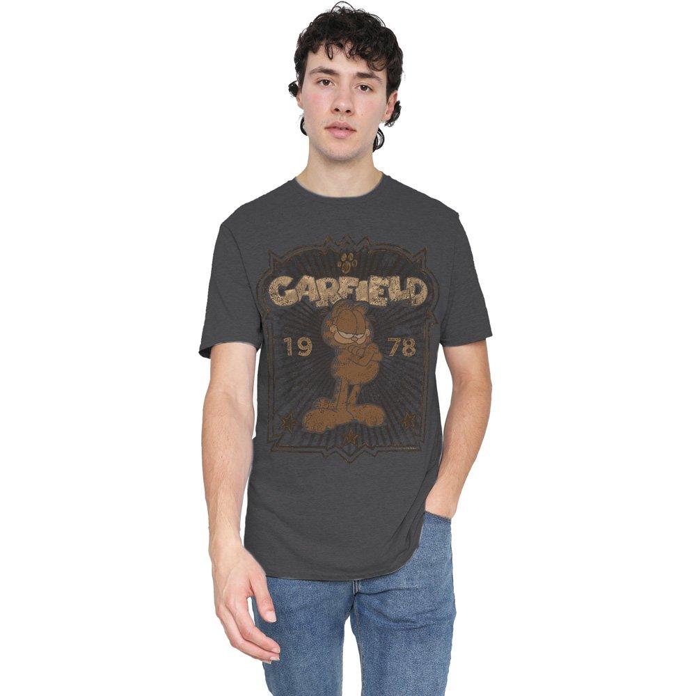 Grey - Garfield - Garfield Est 1978 T-Shirt Charcoal - 1