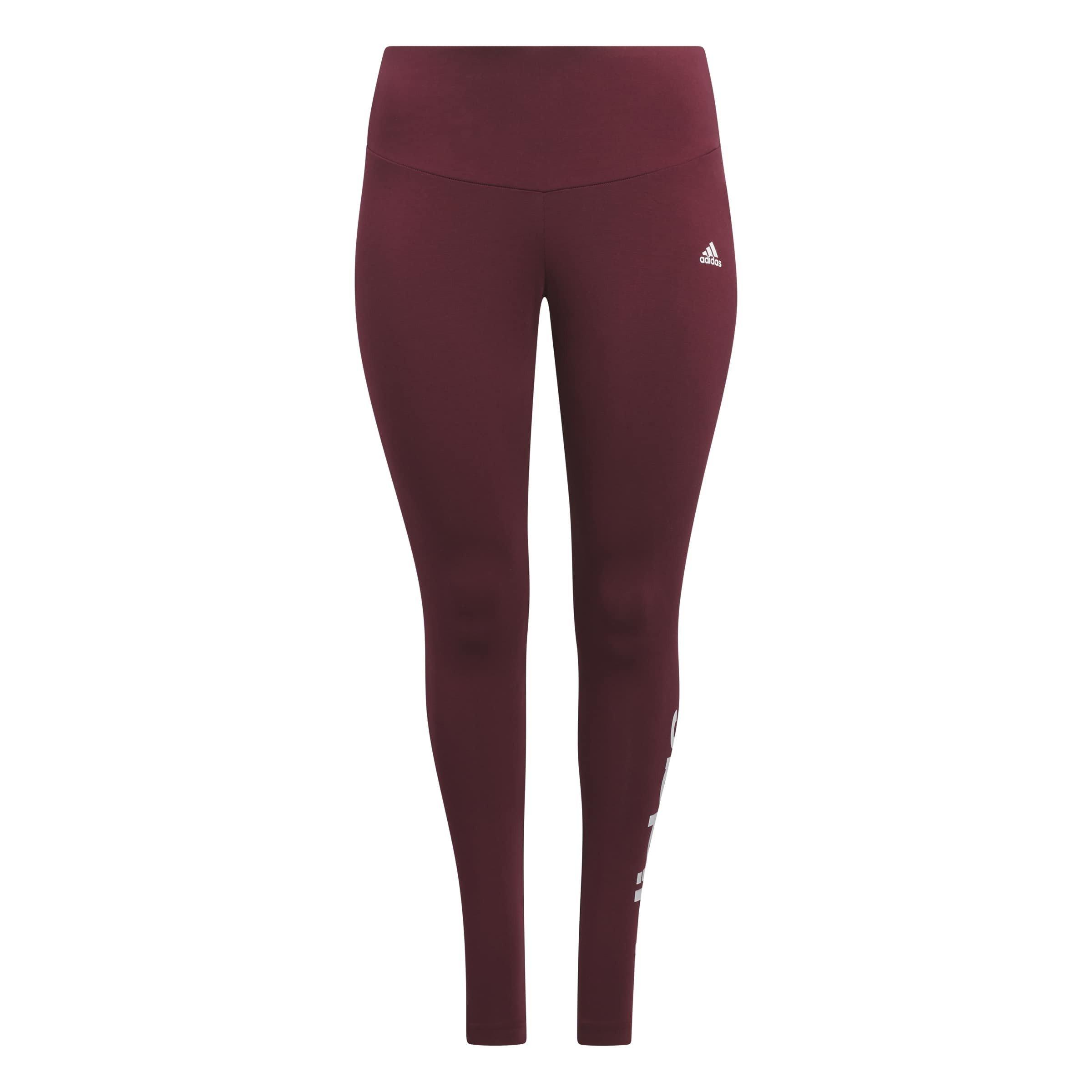 Red - adidas - Linear Leggings (Plus Size) - 1
