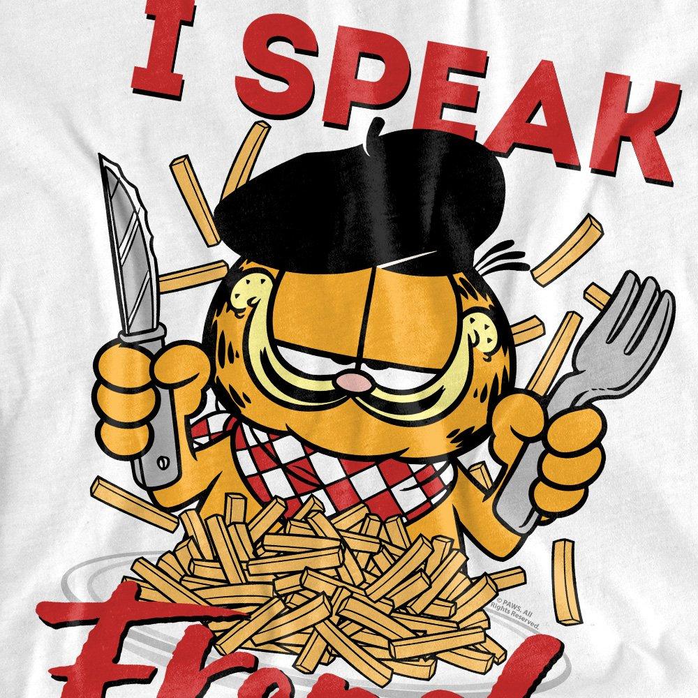 White - Garfield - Garfield Speaking Love Long Sleeve T-Shirt White - 2