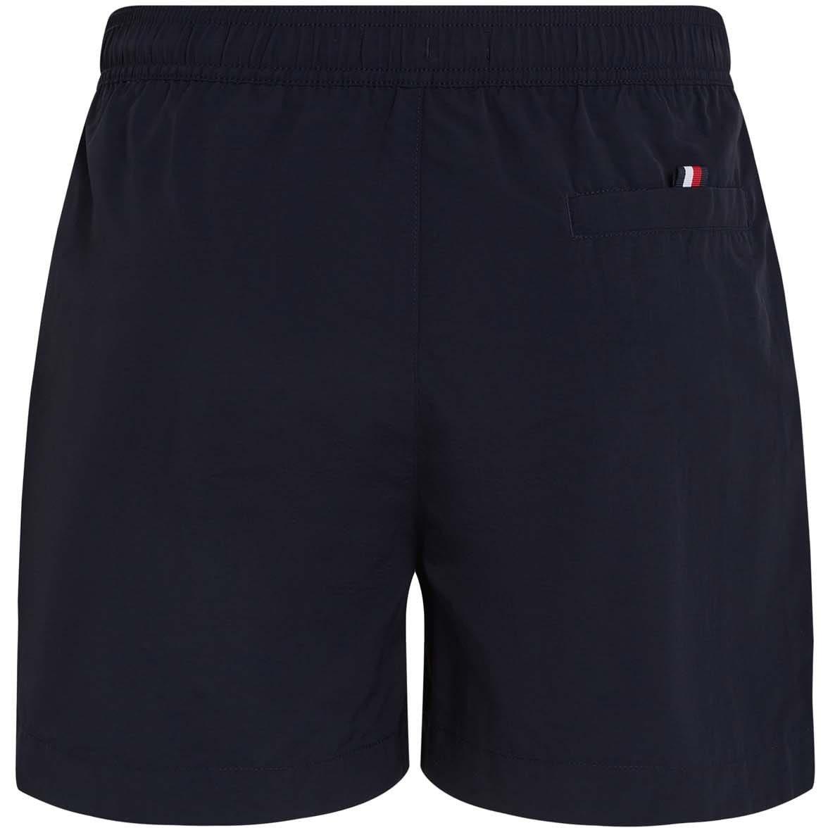 Blue - Tommy Hilfiger - Flag Mid Length Swim Shorts - 3