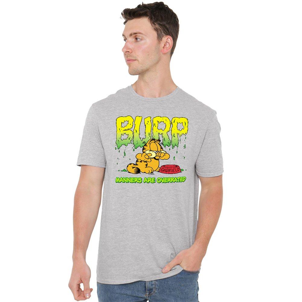 Grey - Garfield - Garfield Manners T Shirt Athletic Heather - 1