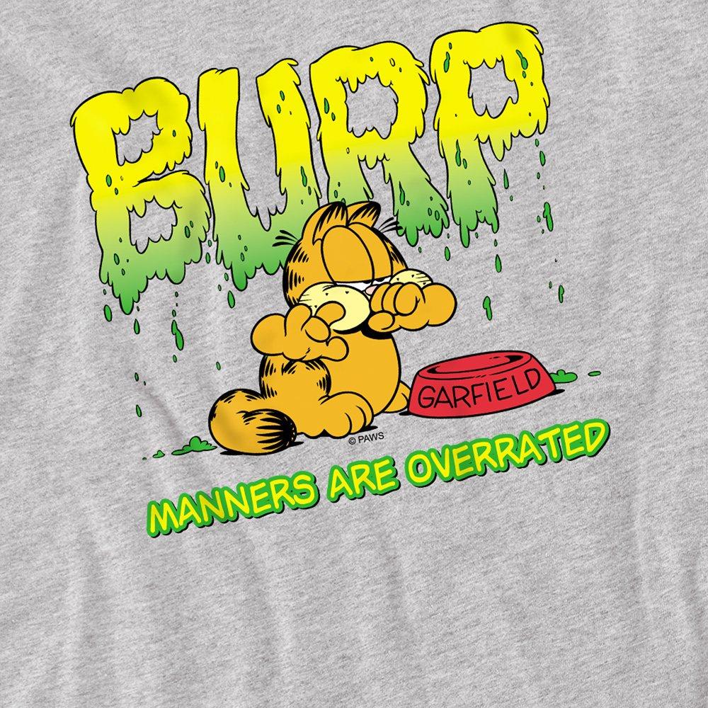 Grey - Garfield - Garfield Manners T Shirt Athletic Heather - 2