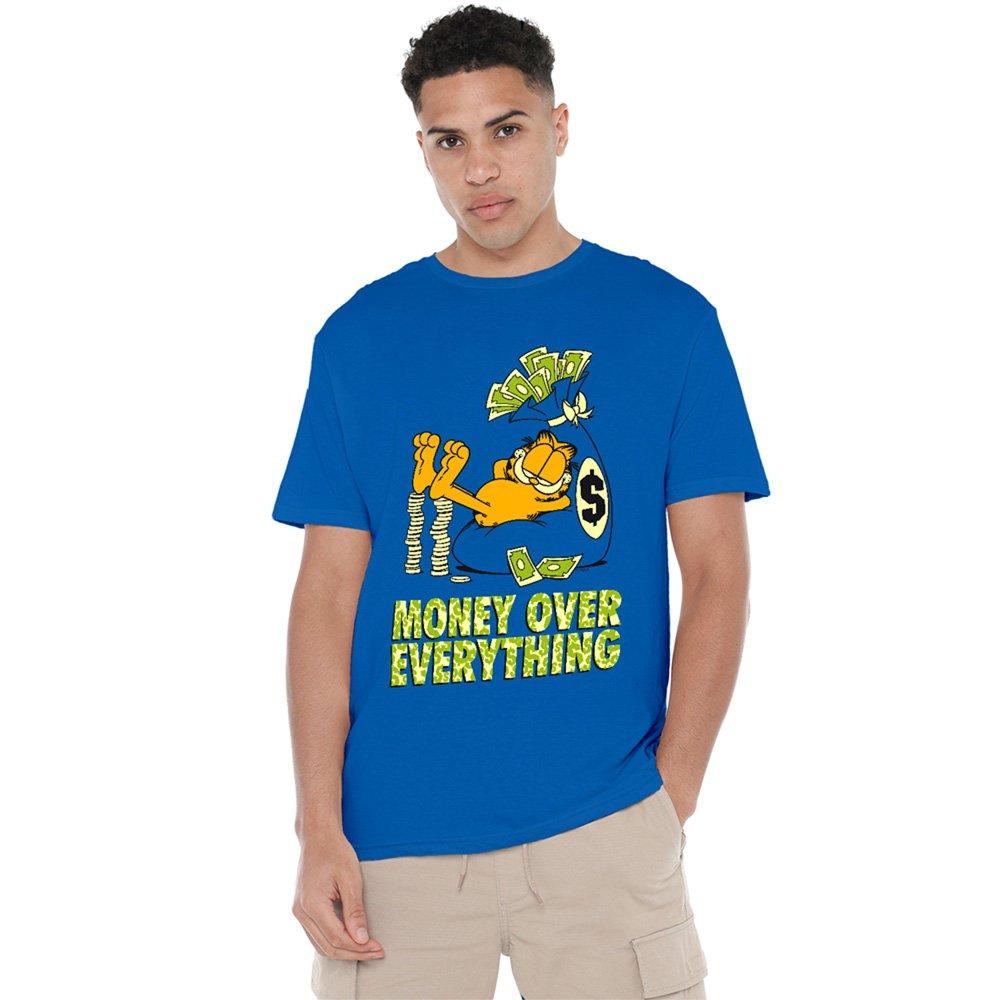 Blue - Garfield - Garfield Money Is Everything T Shirt Royal - 1