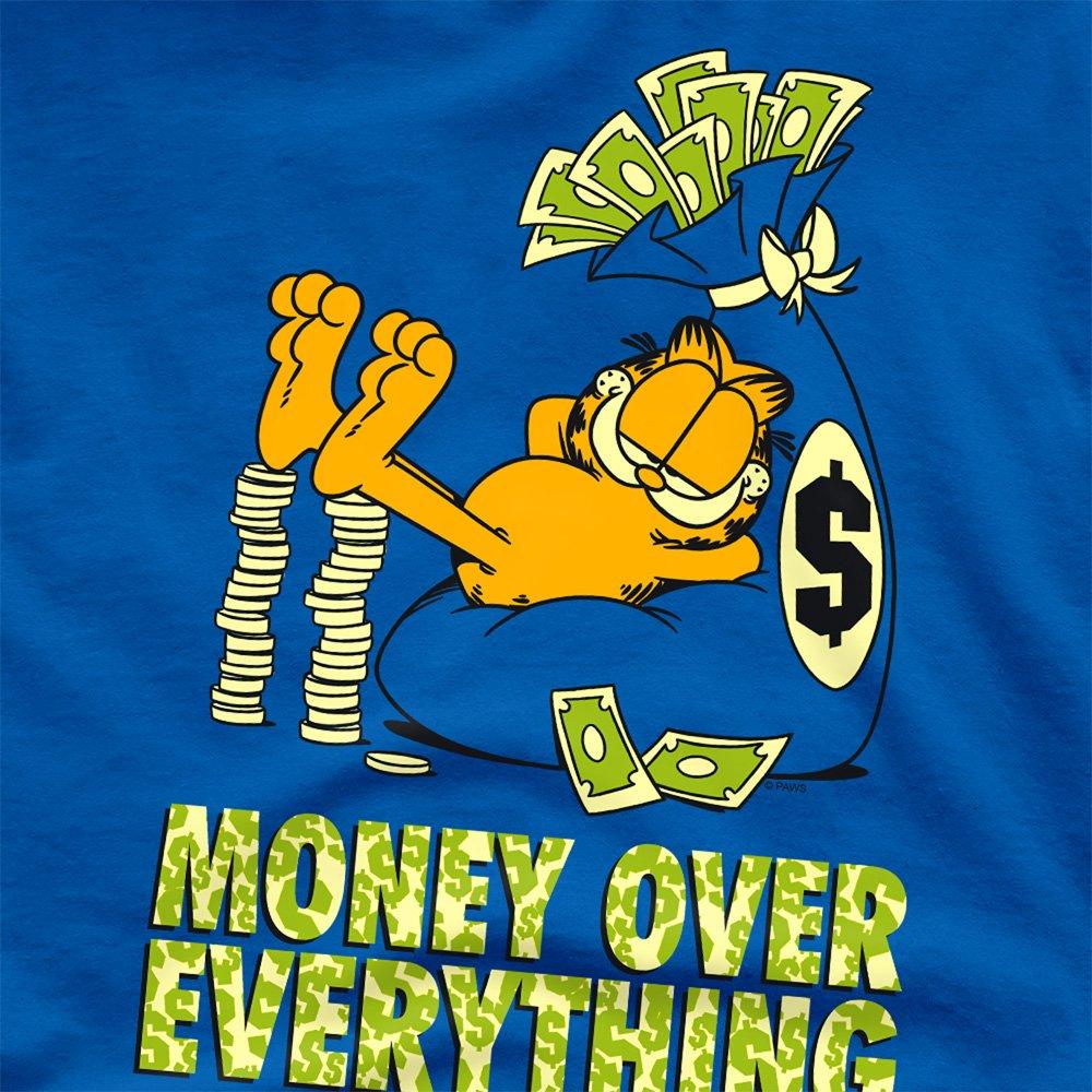 Blue - Garfield - Garfield Money Is Everything T Shirt Royal - 2
