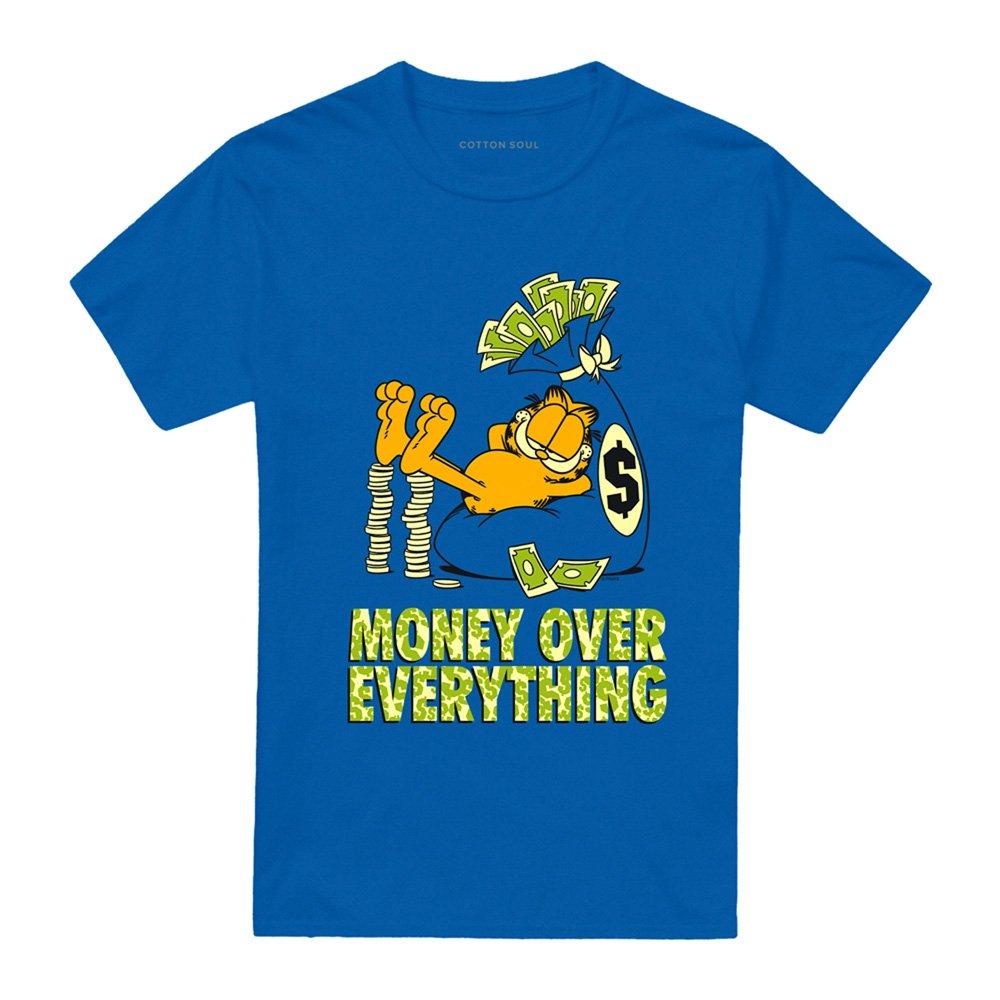Blue - Garfield - Garfield Money Is Everything T Shirt Royal - 4