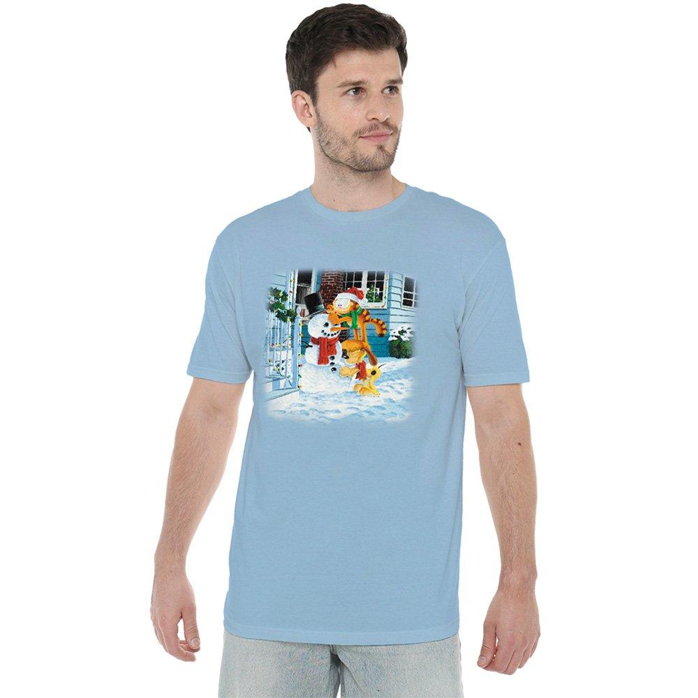 Blue - Garfield - Garfield Snow Fun T Shirt Light Blue - 1