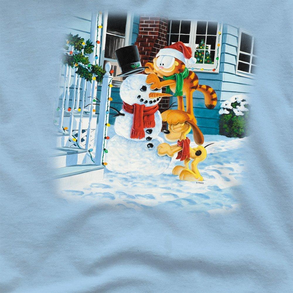 Blue - Garfield - Garfield Snow Fun T Shirt Light Blue - 2