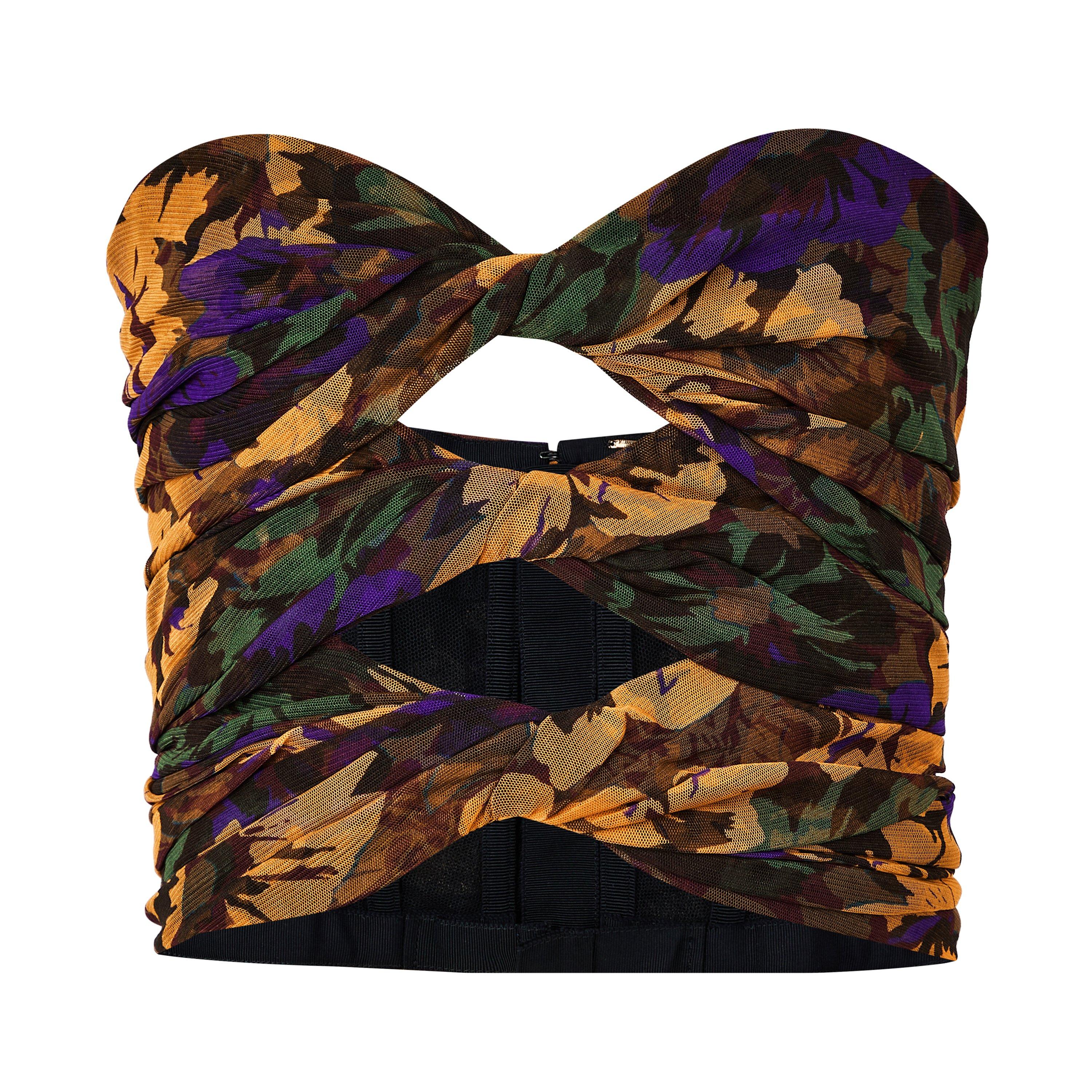 Noir Mul - Saint Laurent - Tulle Twist Bustier - 5