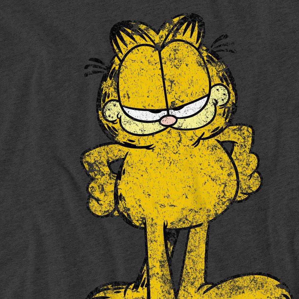 Grey - Garfield - Garfield Big Ol Cat T-Shirt Charcoal - 2