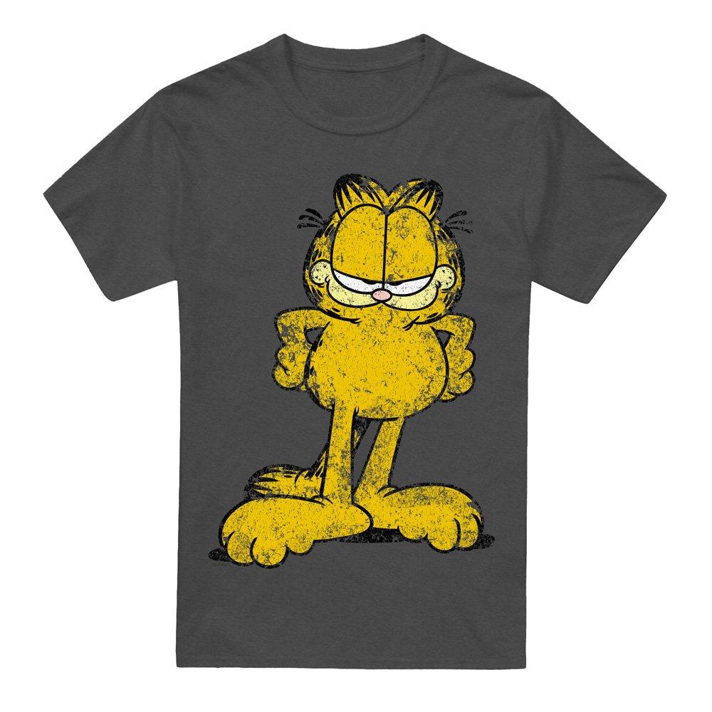 Grey - Garfield - Garfield Big Ol Cat T-Shirt Charcoal - 4