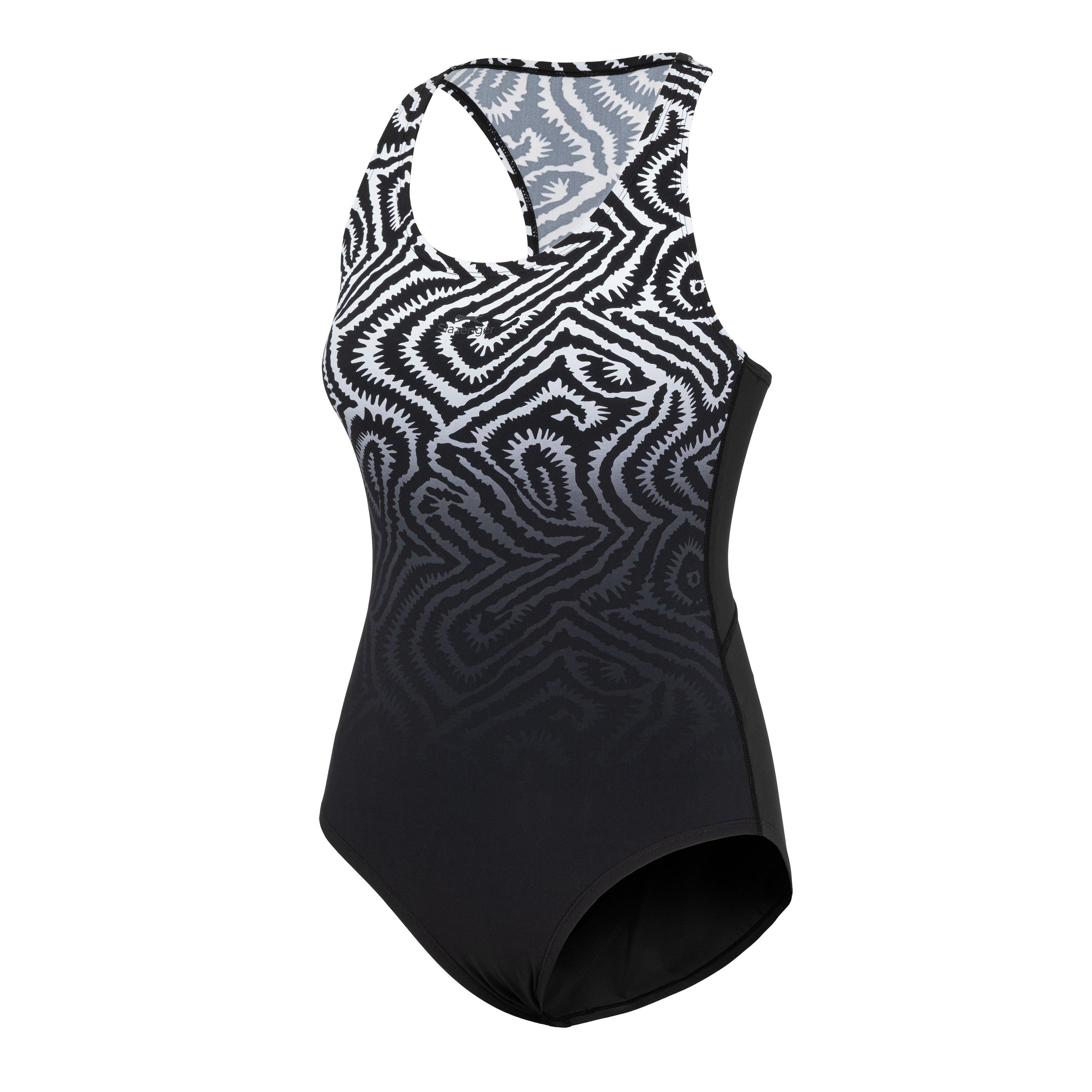 Black - Slazenger - Sports Back Swimsuit Womens - 3