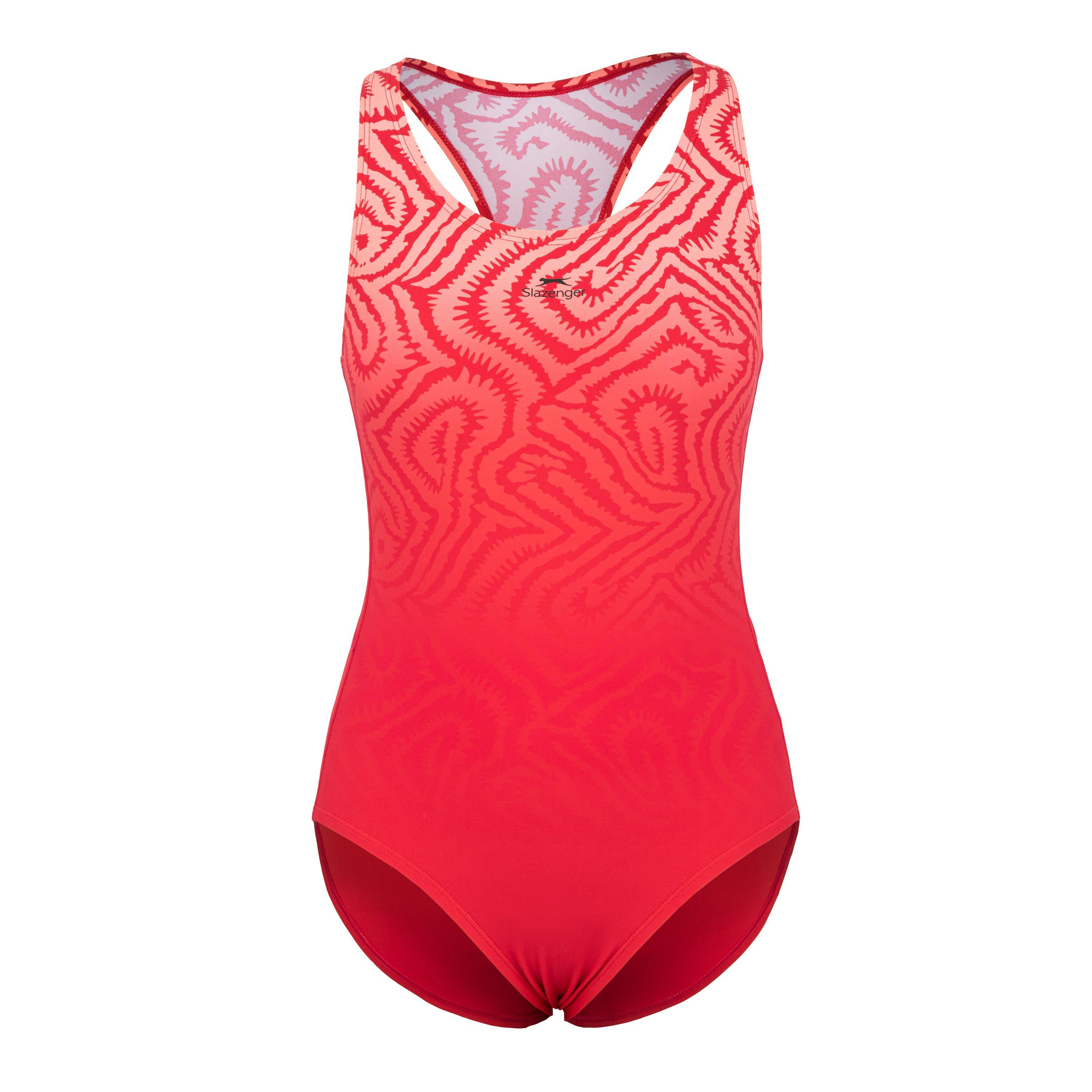 Rot - Slazenger - Sports Back Swimsuit Womens - 1