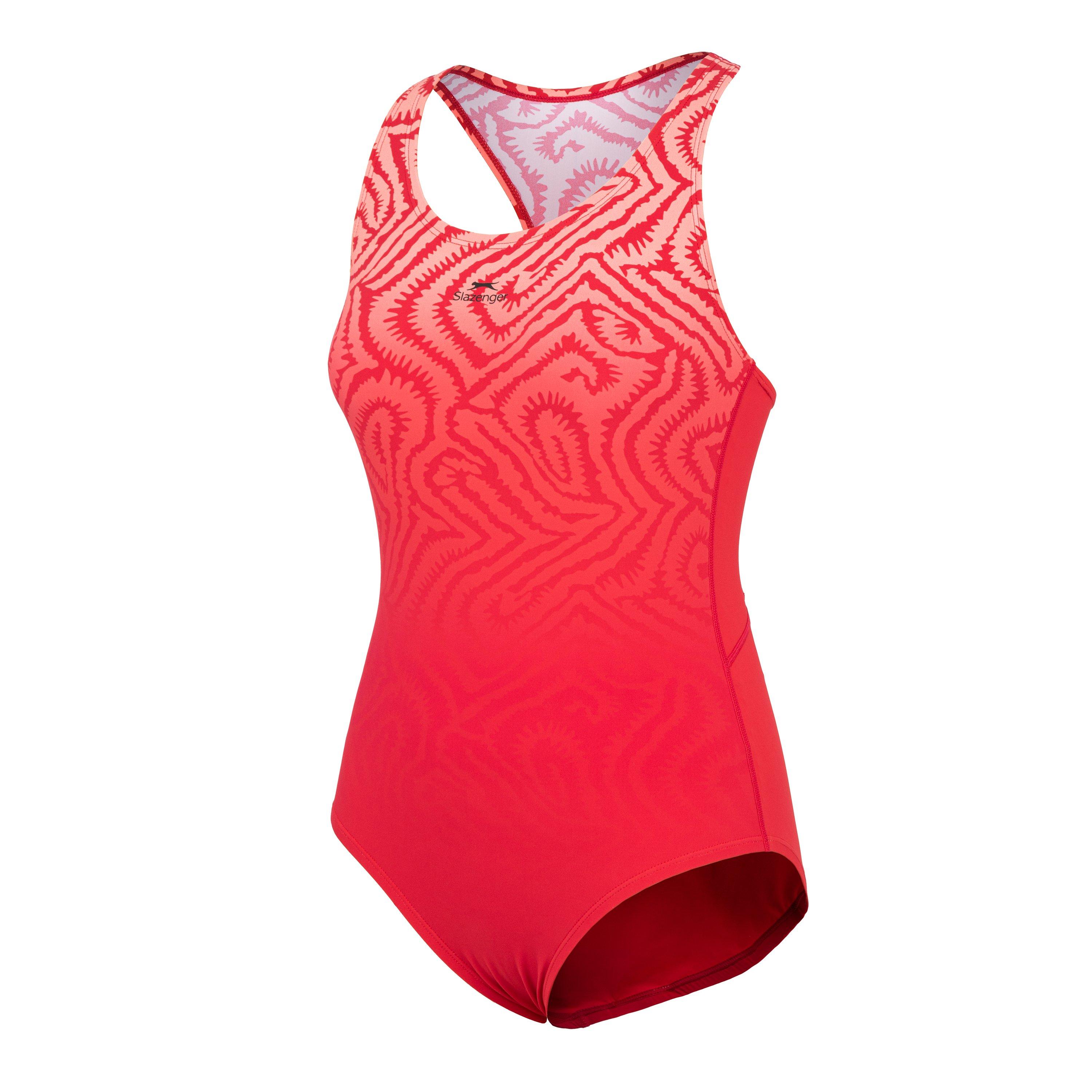 Rød - Slazenger - Sports Back Swimsuit Womens - 3