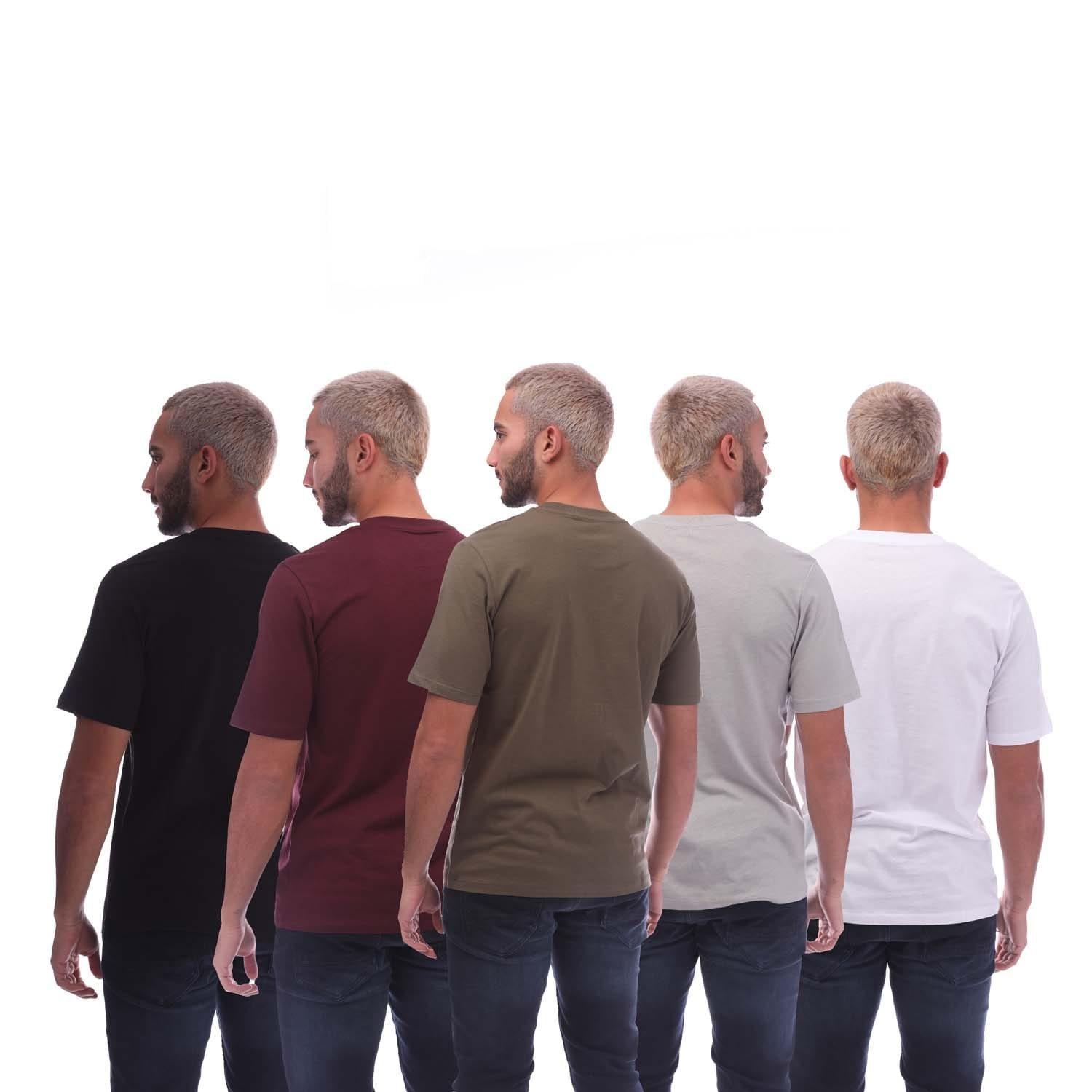 Multi Colour - Jack and Jones - Speed 5 Pack T-Shirts - 2