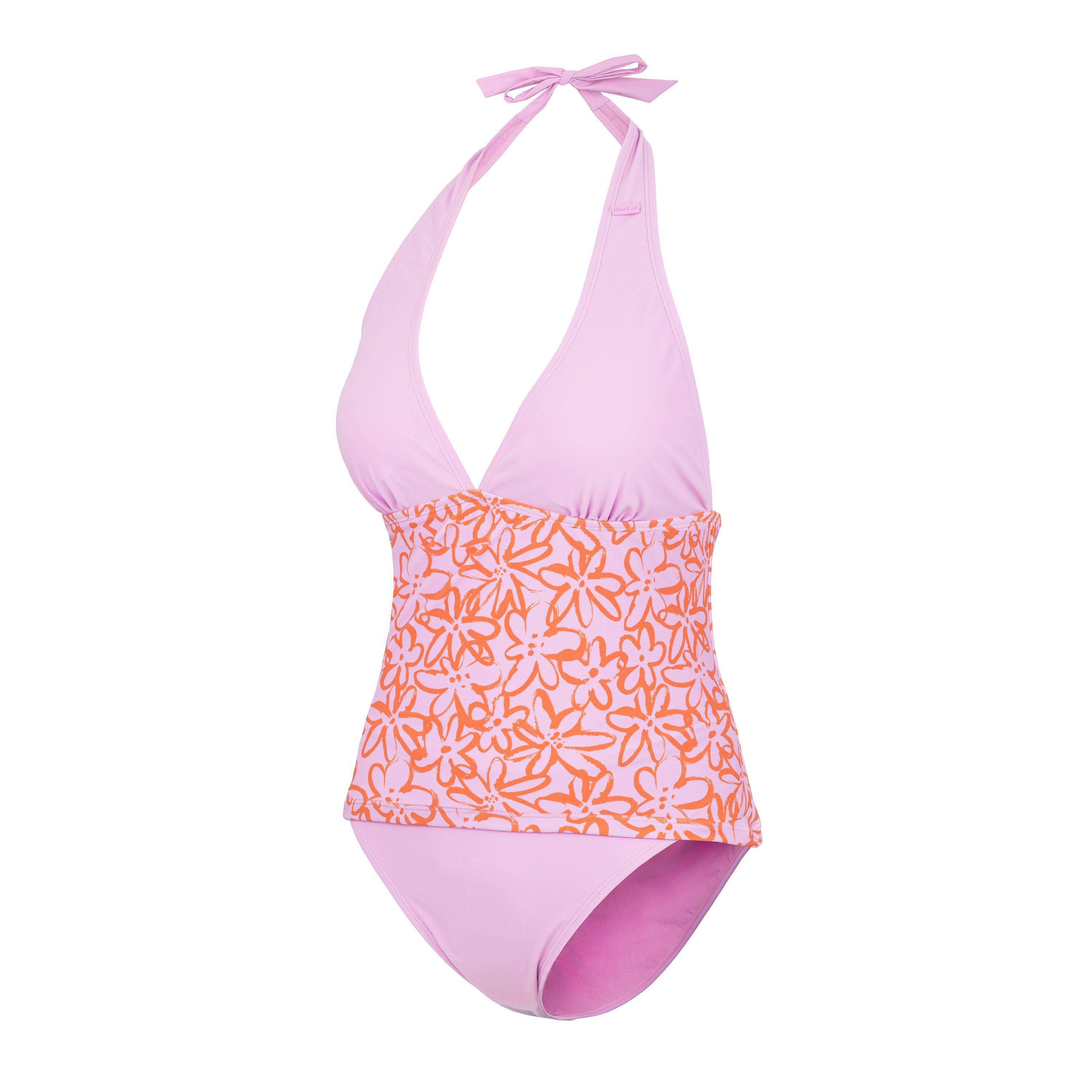 Pink Ochid - SoulCal - 2-Piece Set Plunge Tankini Womens - 3