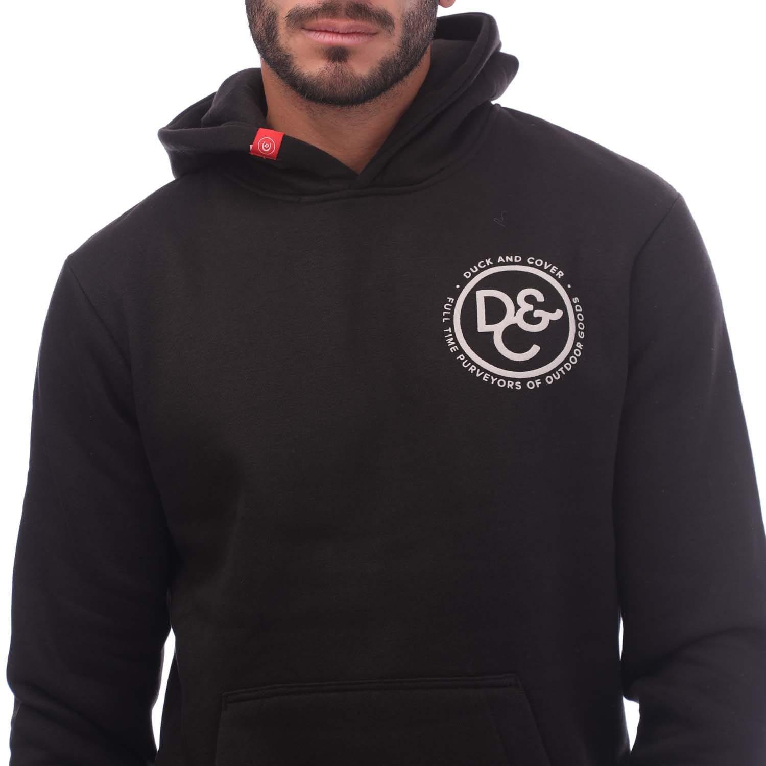 Black - Duck and Cover - Mackson Graphic Hoodie - 3