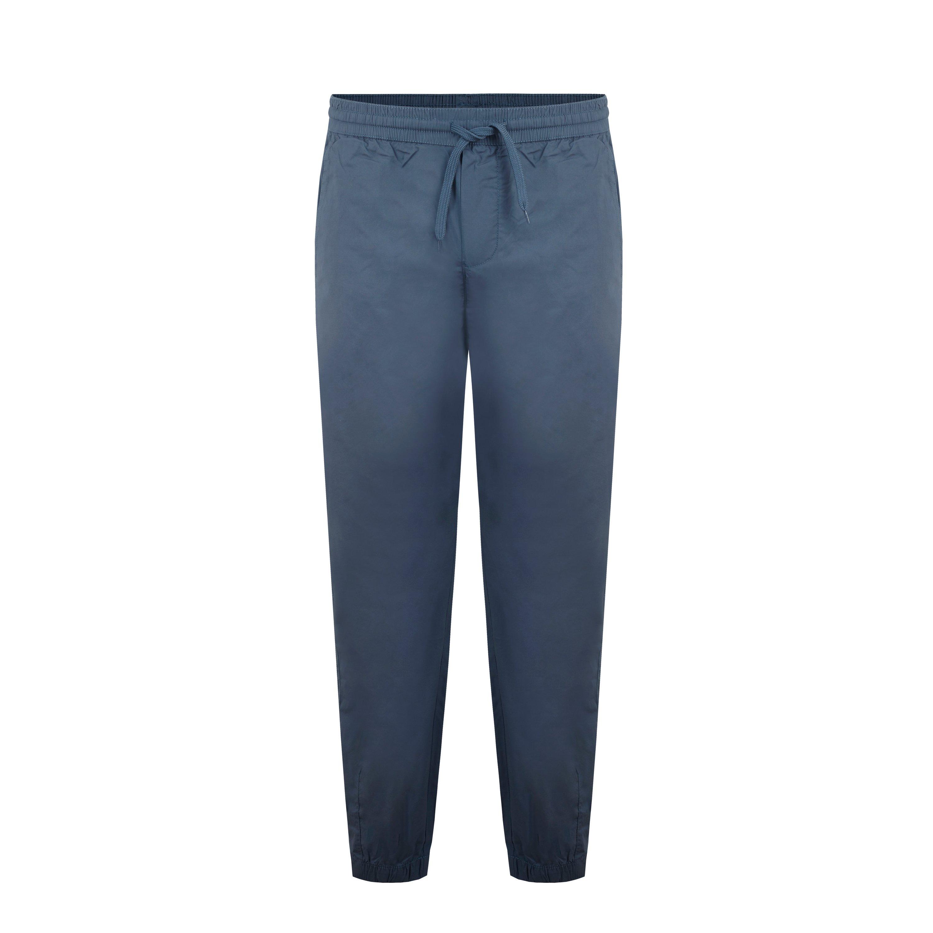 Blue - Fabric - Cuffed Trsr Sn - 1