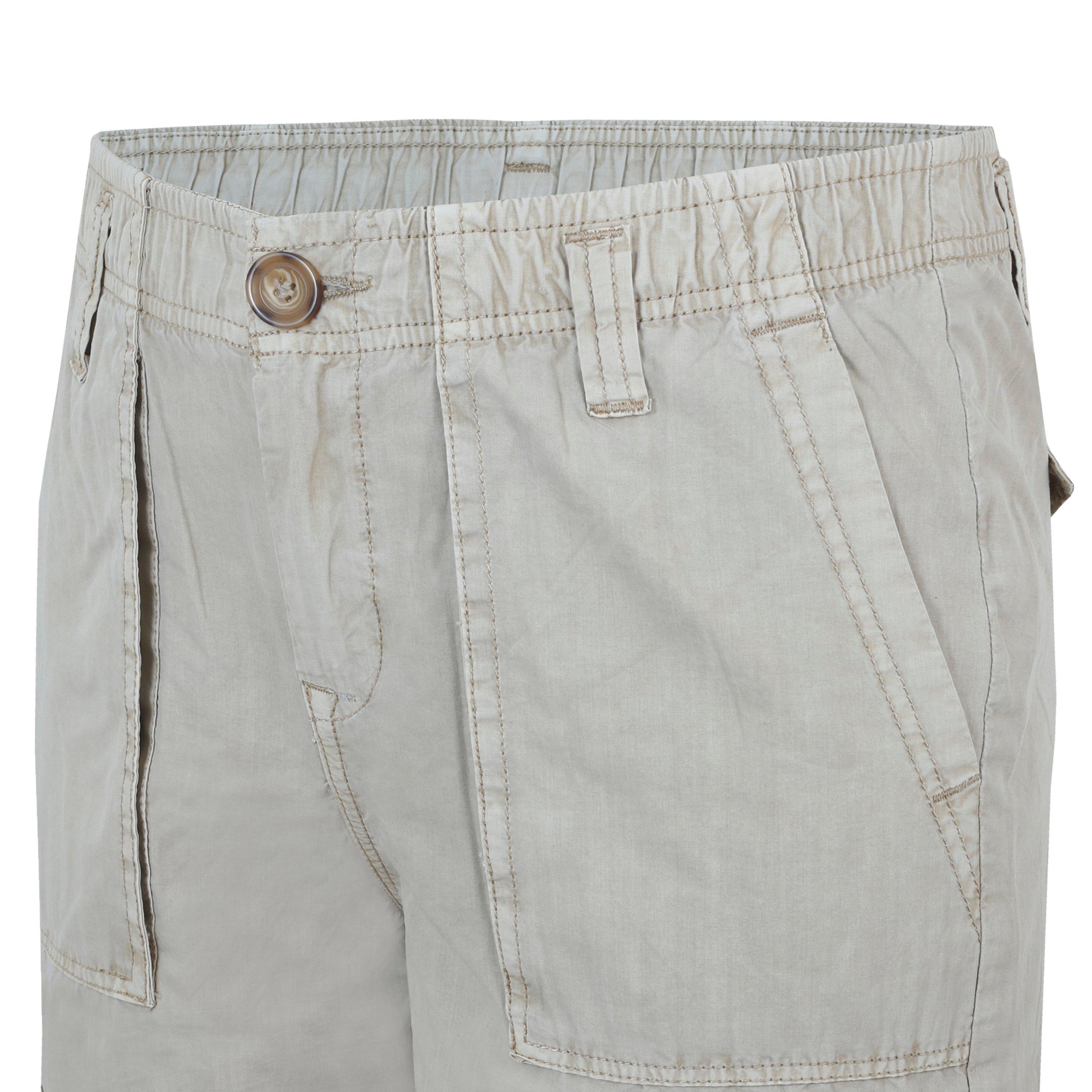 Khaki - Fabric - Shorts - 5