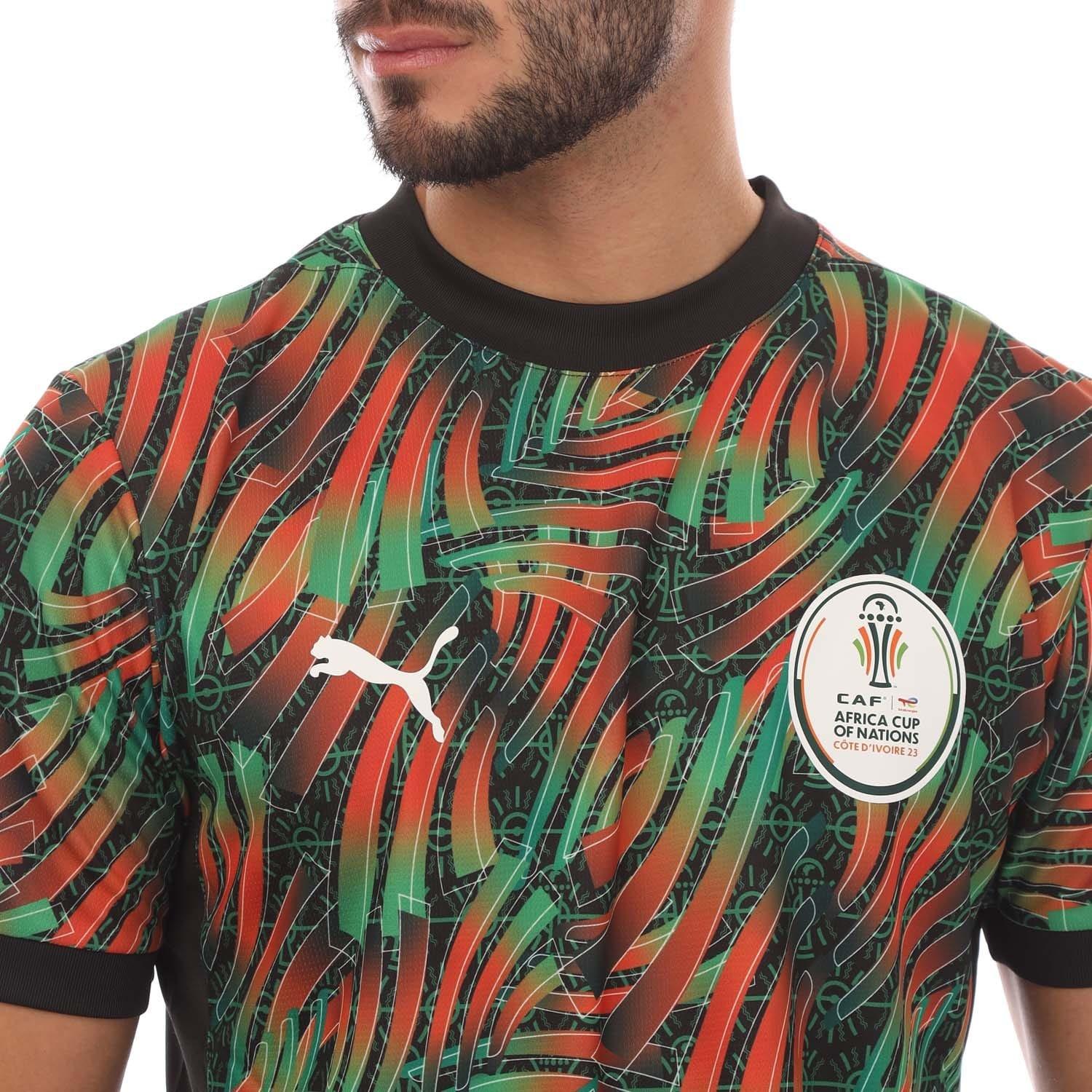 Multi Colour - Puma - AFCON Tournament Allover Print T-Shirt - 3