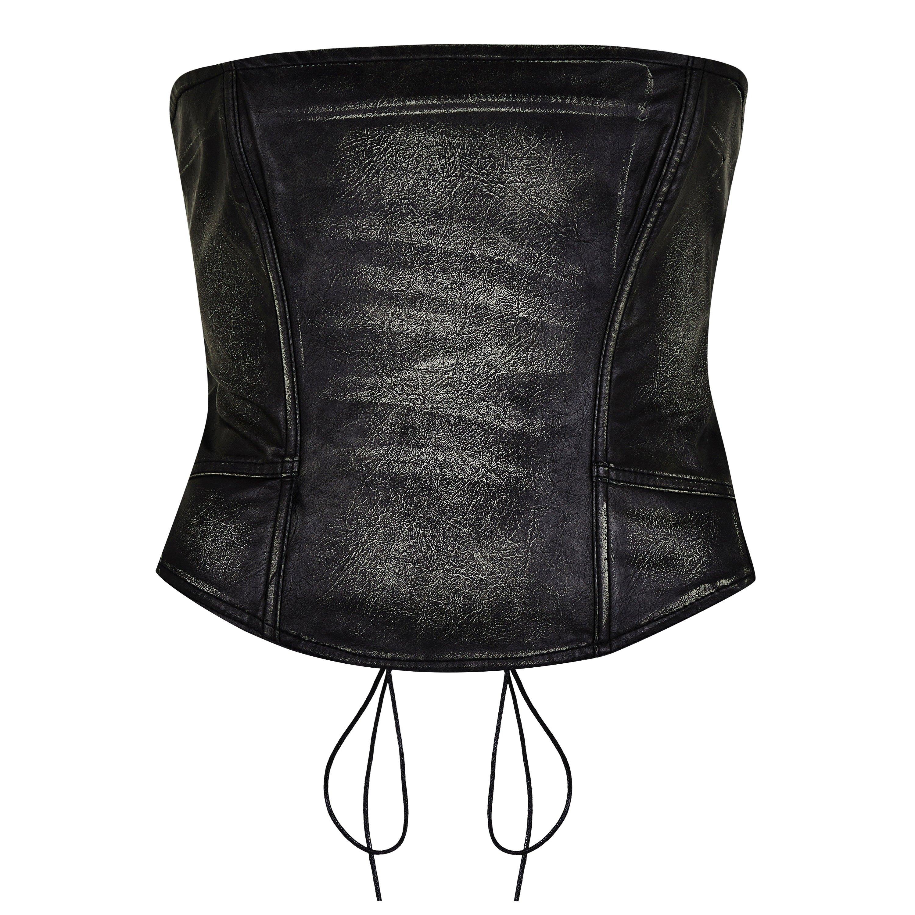 Ash - Jaded London - Ash Faux Leather Corset - 1