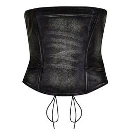 Jaded London Ash Faux Leather Corset