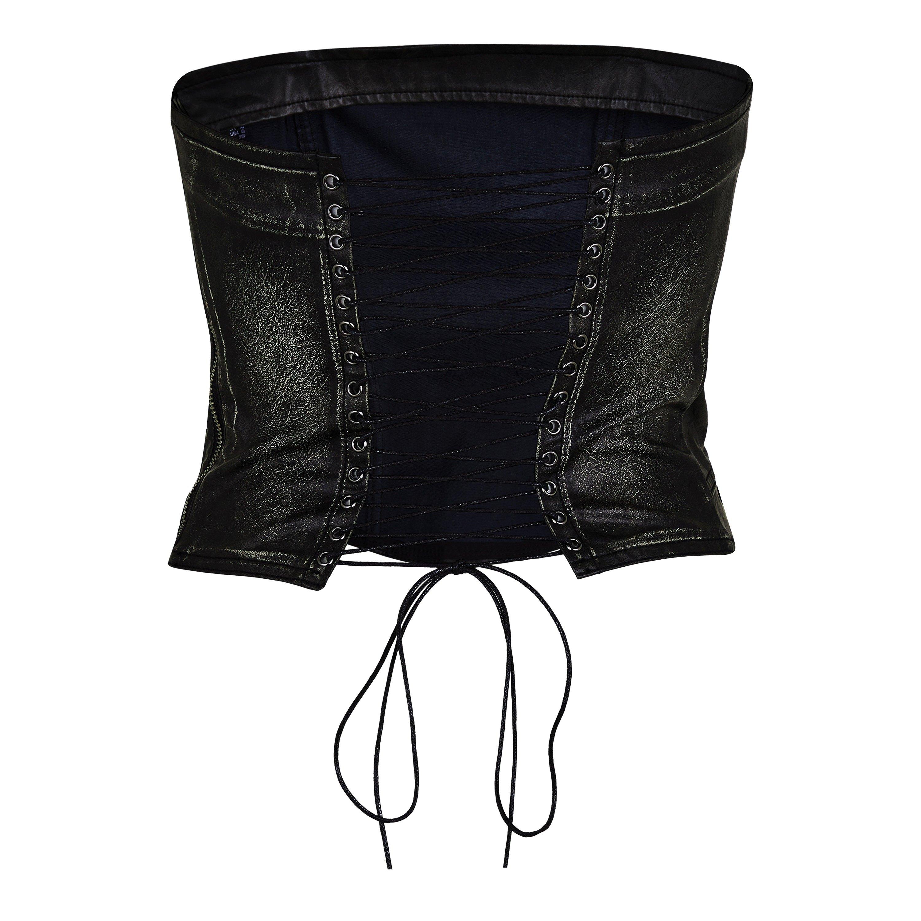 Ash - Jaded London - Ash Faux Leather Corset - 7