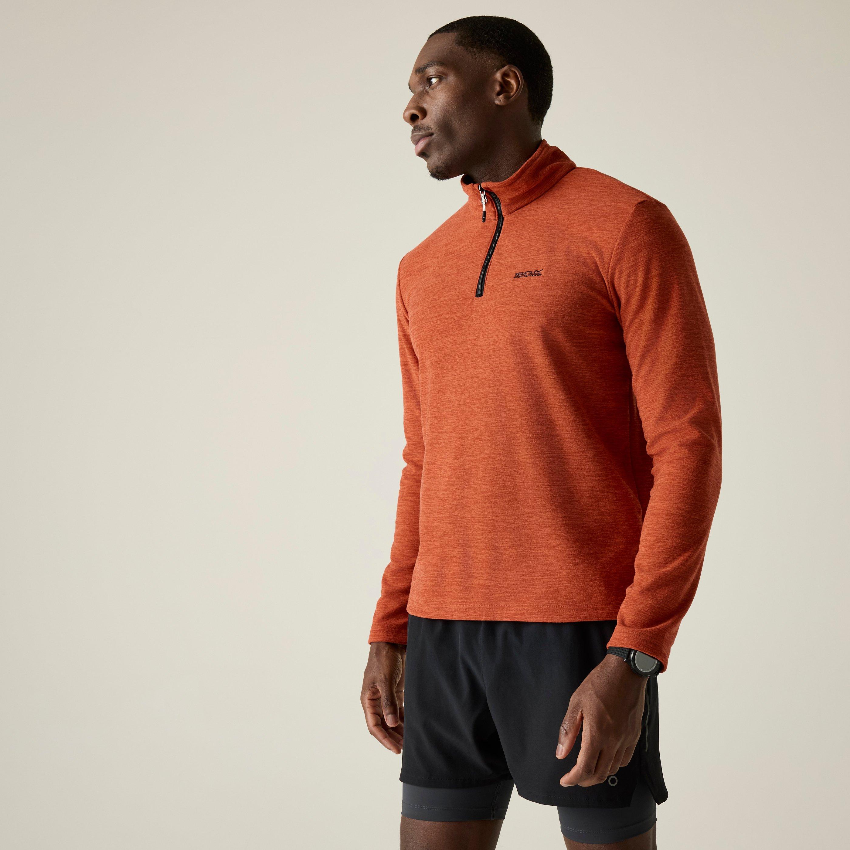 Regatta Men's Thompson Marl Lightweight Fleece - Rusty Orange - XXL