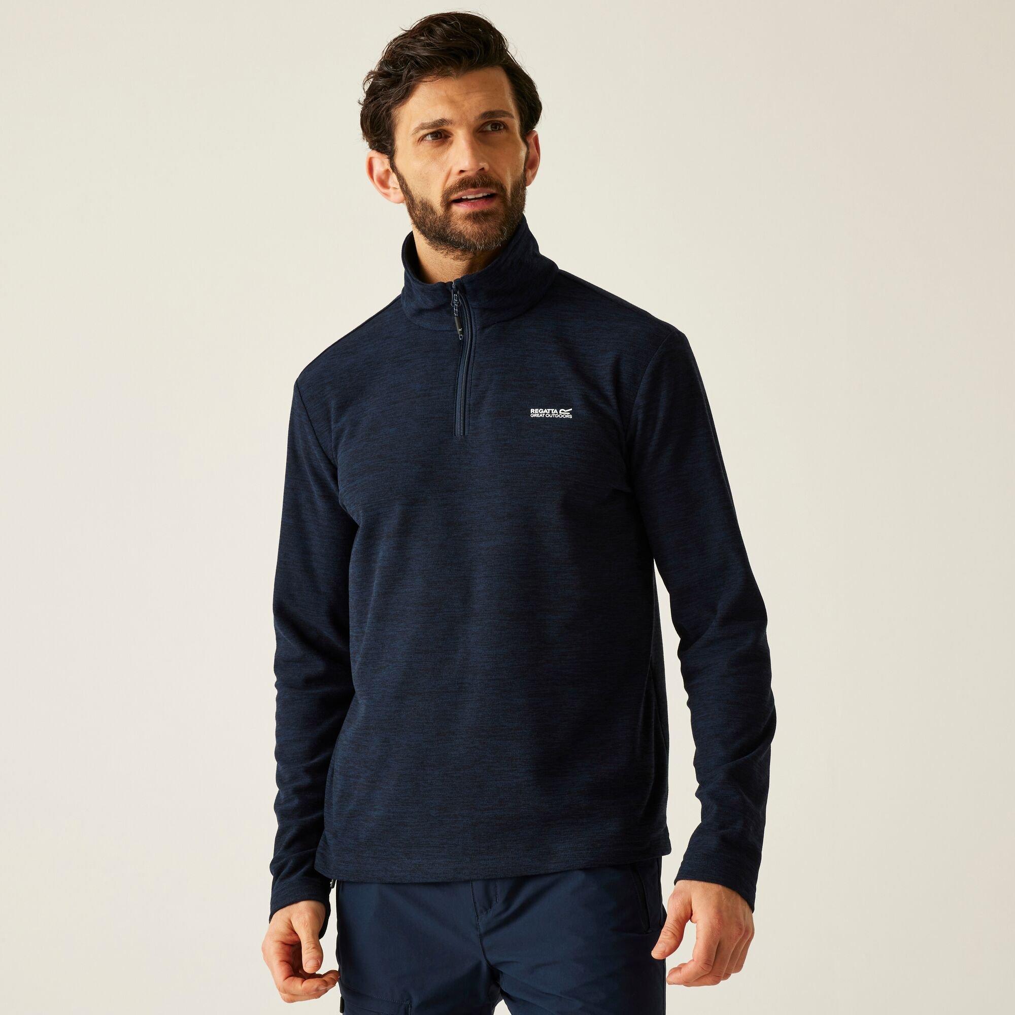 Regatta Men's Thompson Marl Lightweight Fleece - Navy Blue - XXXL