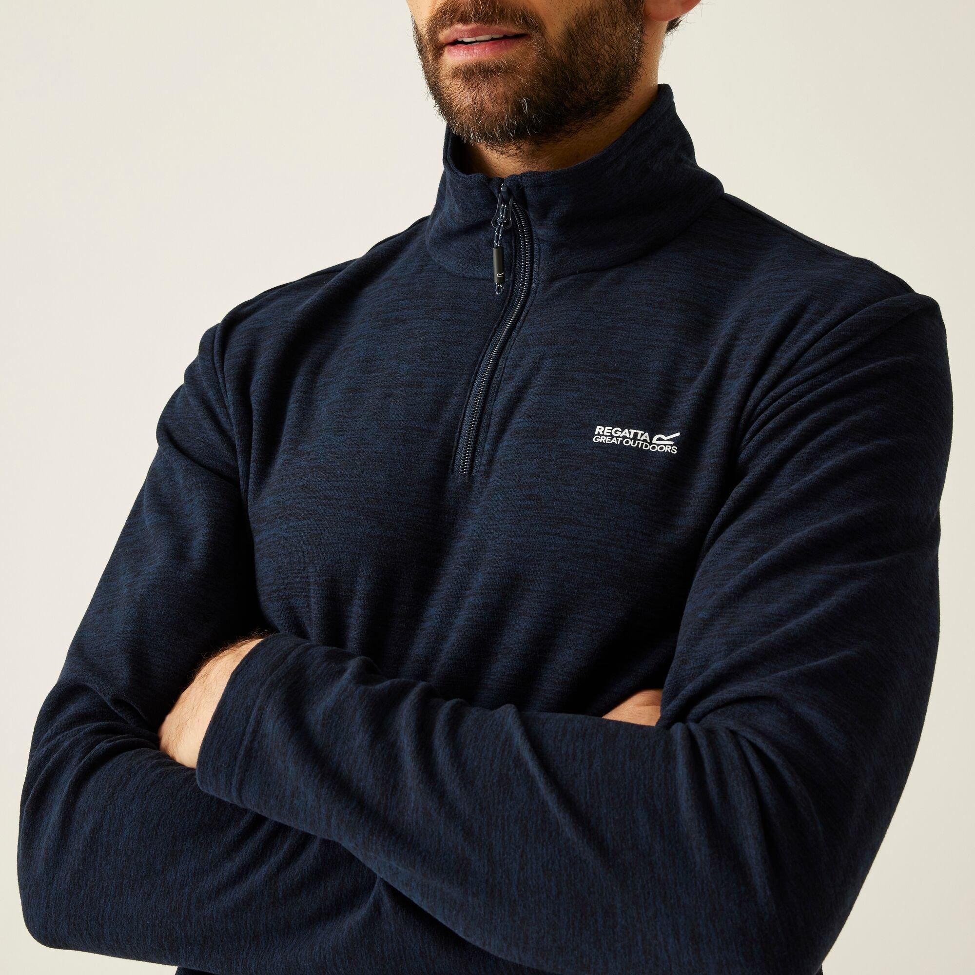 Navy Blue - Regatta - Mens Thompson Marl Lightweight Fleece - 4