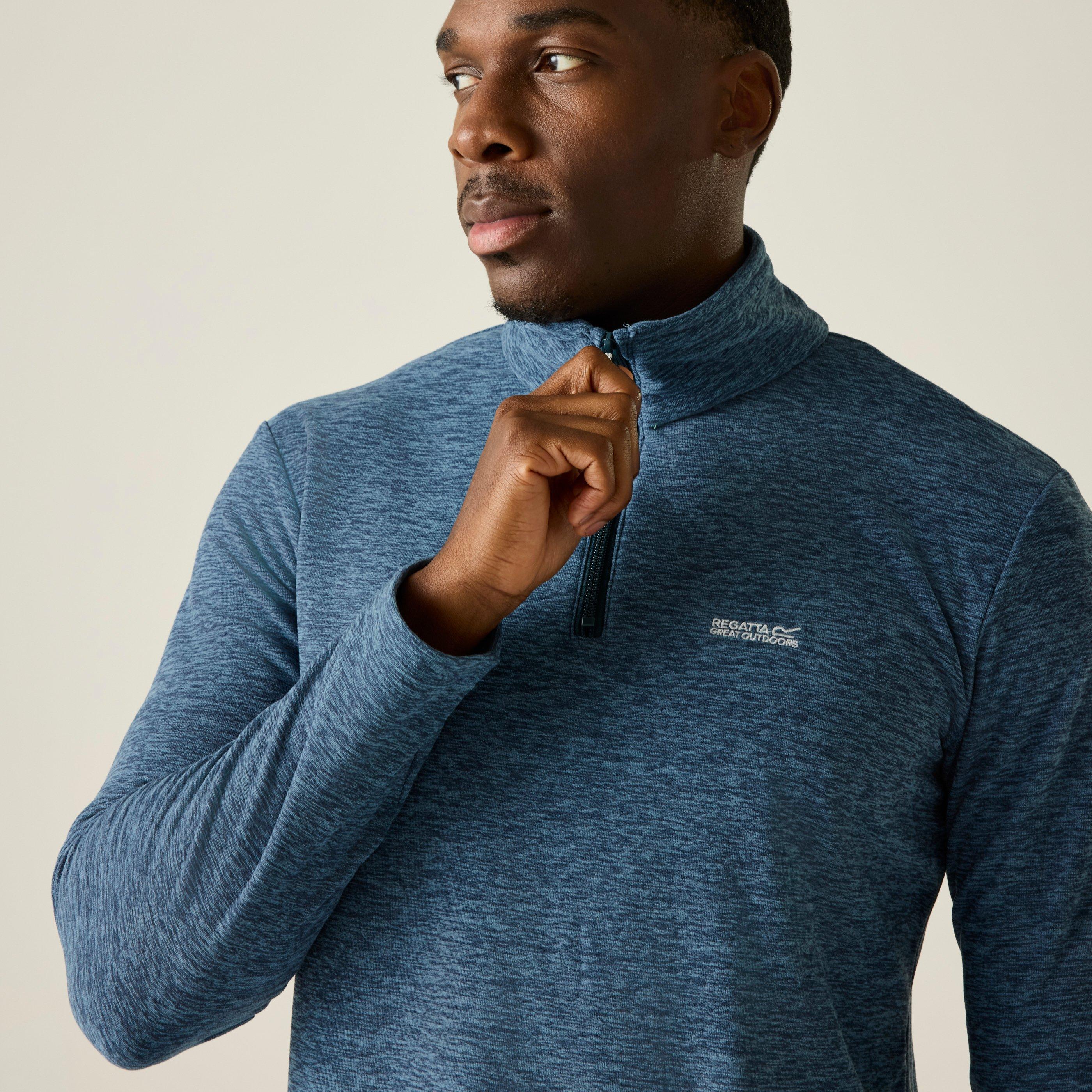 China Blue - Regatta - Mens Thompson Marl Lightweight Fleece - 4