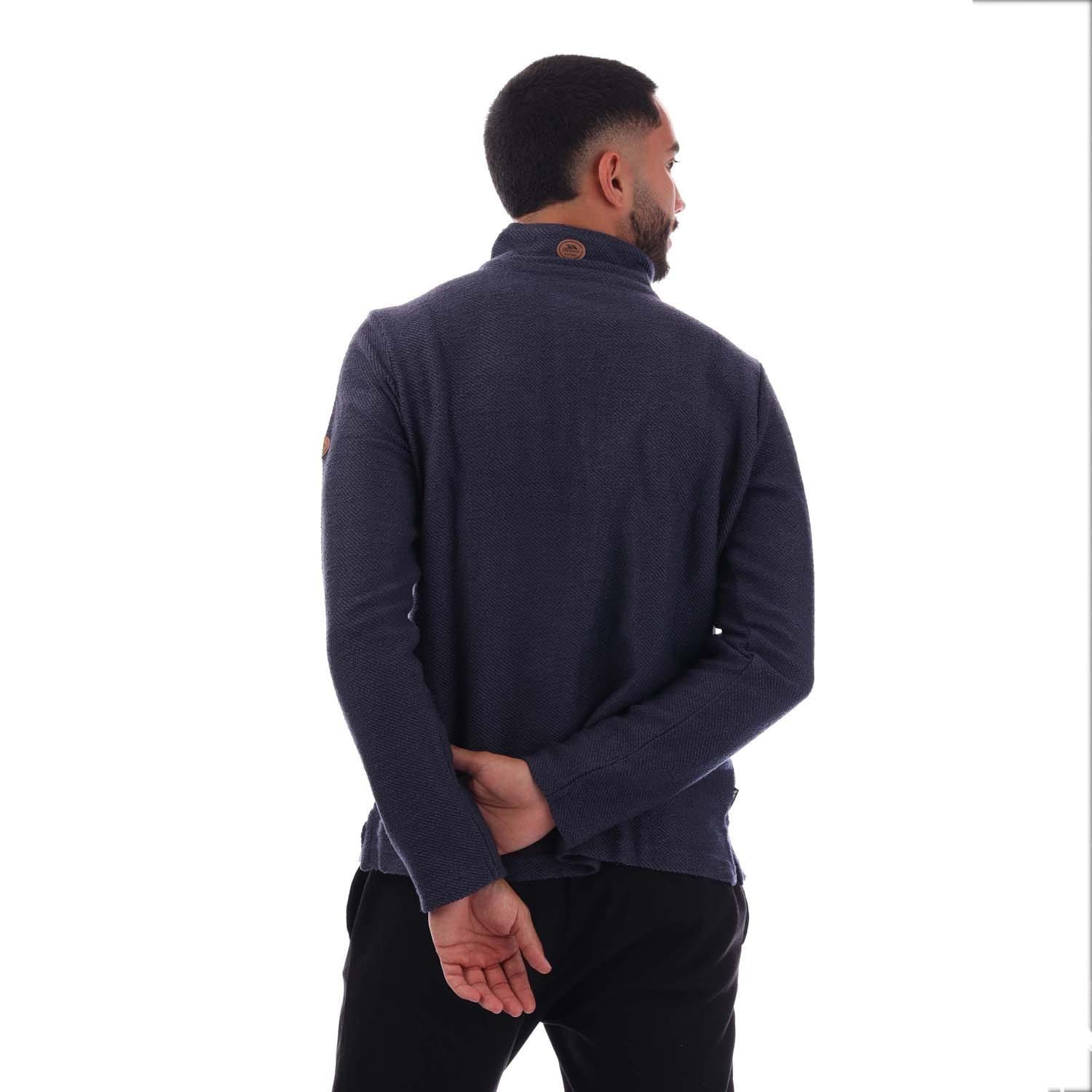Navy - Trespass - Taddingly Half-Zip Fleece Mens - 3
