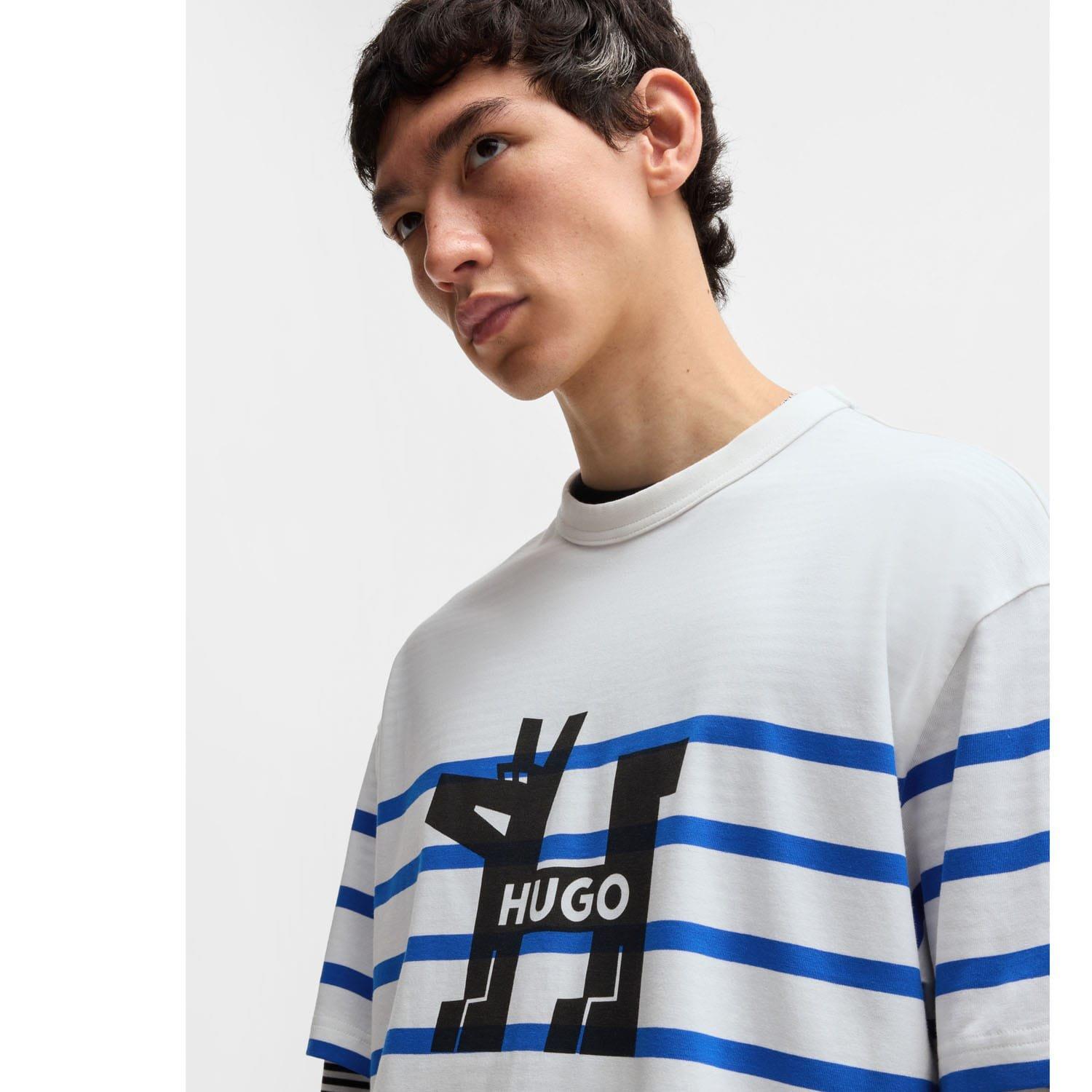 White - Hugo - Nolastripe Dog Logo T-Shirt - 3