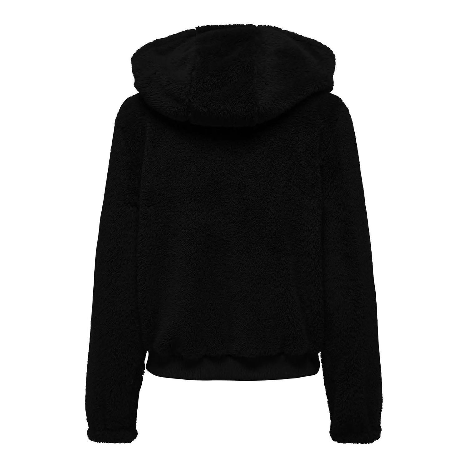 Black - Only - Newanna Teddy Jacket - 4