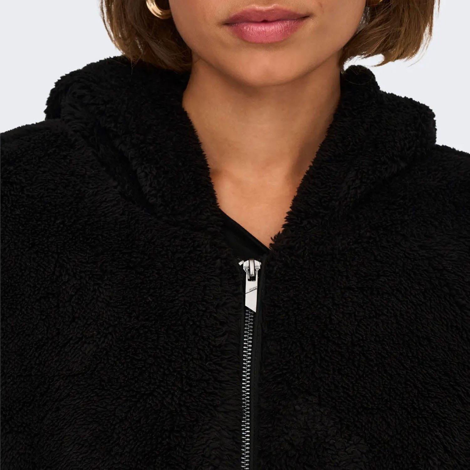 Black - Only - Newanna Teddy Jacket - 7