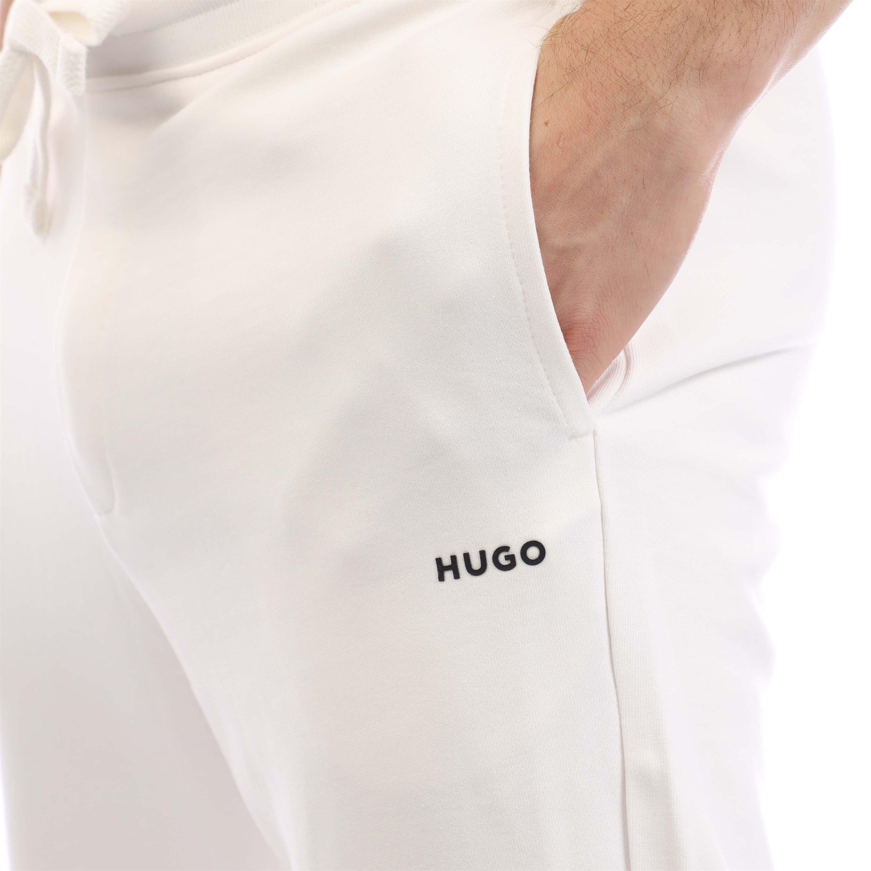 Natural - Hugo - Dayote Logo Print Tracksuit Bottoms - 5