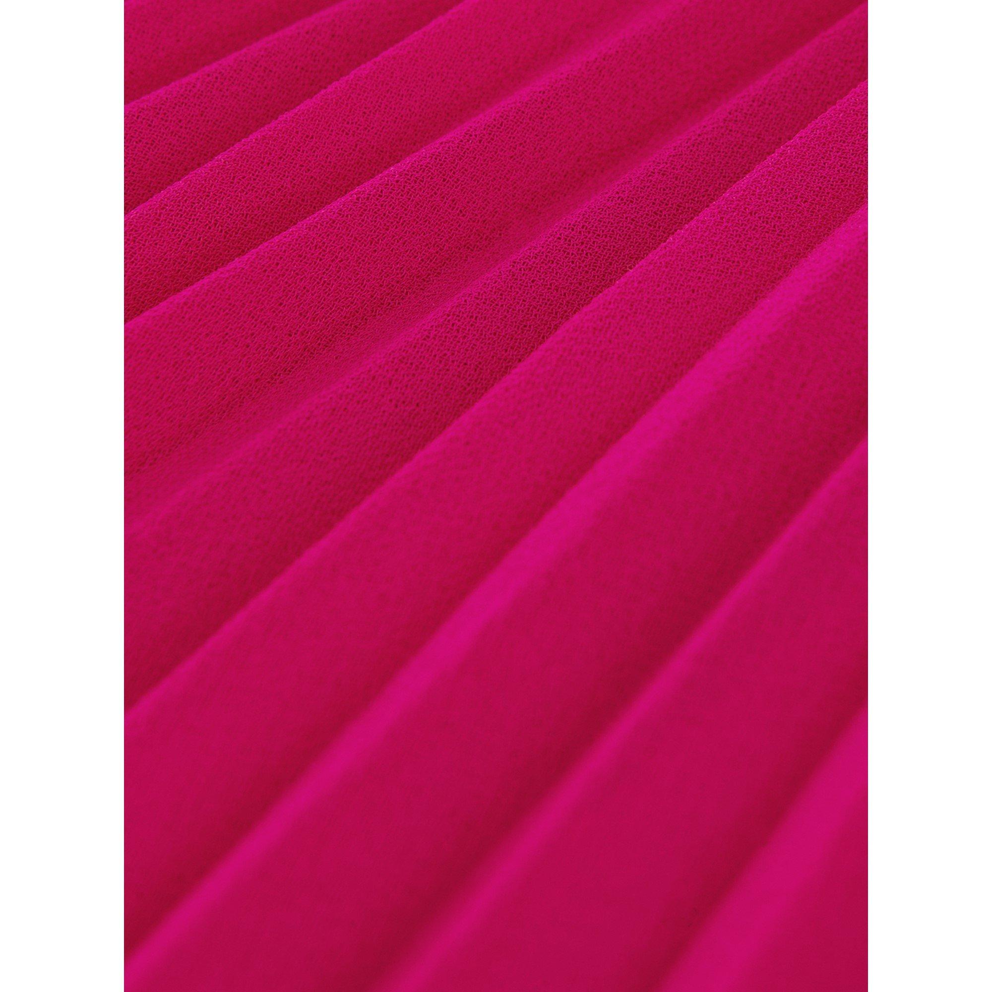 Magenta Pink - Phase Eight - Petra Pleated Wrap Dress - 4