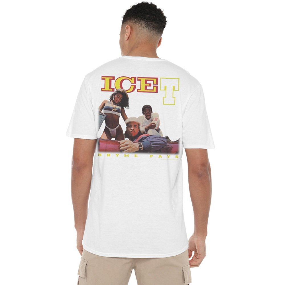 White - Other - Ice-T - Rhyme Pays (Back Print) T-Shirt White - 3