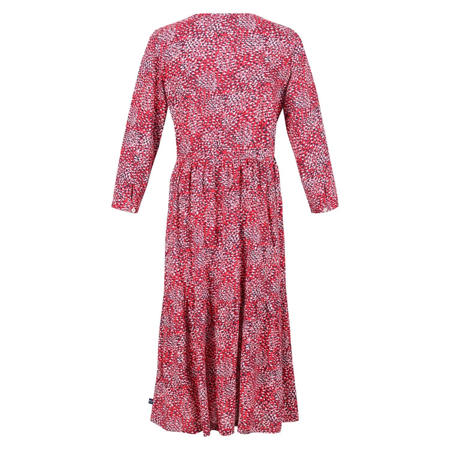 Red - Regatta - Briella Printed Elasticated Sun Dress - 4